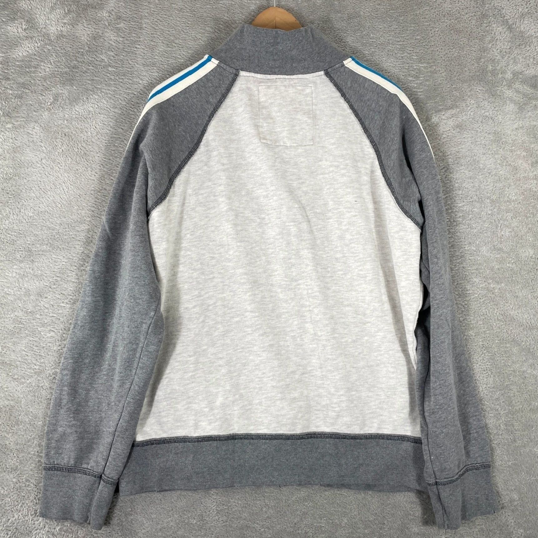 Aeropostale VINTAGE Aeropostale Track Jacket Mens L Gray Full Zip Racing Stripe Y2K Skater Size US L / EU 52-54 / 3 - 3 Thumbnail