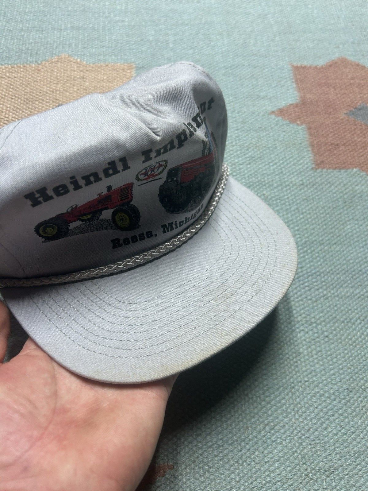 Vintage Vintage snapback hat Heindl implement Michigan tractor farm Size ONE SIZE - 4 Thumbnail