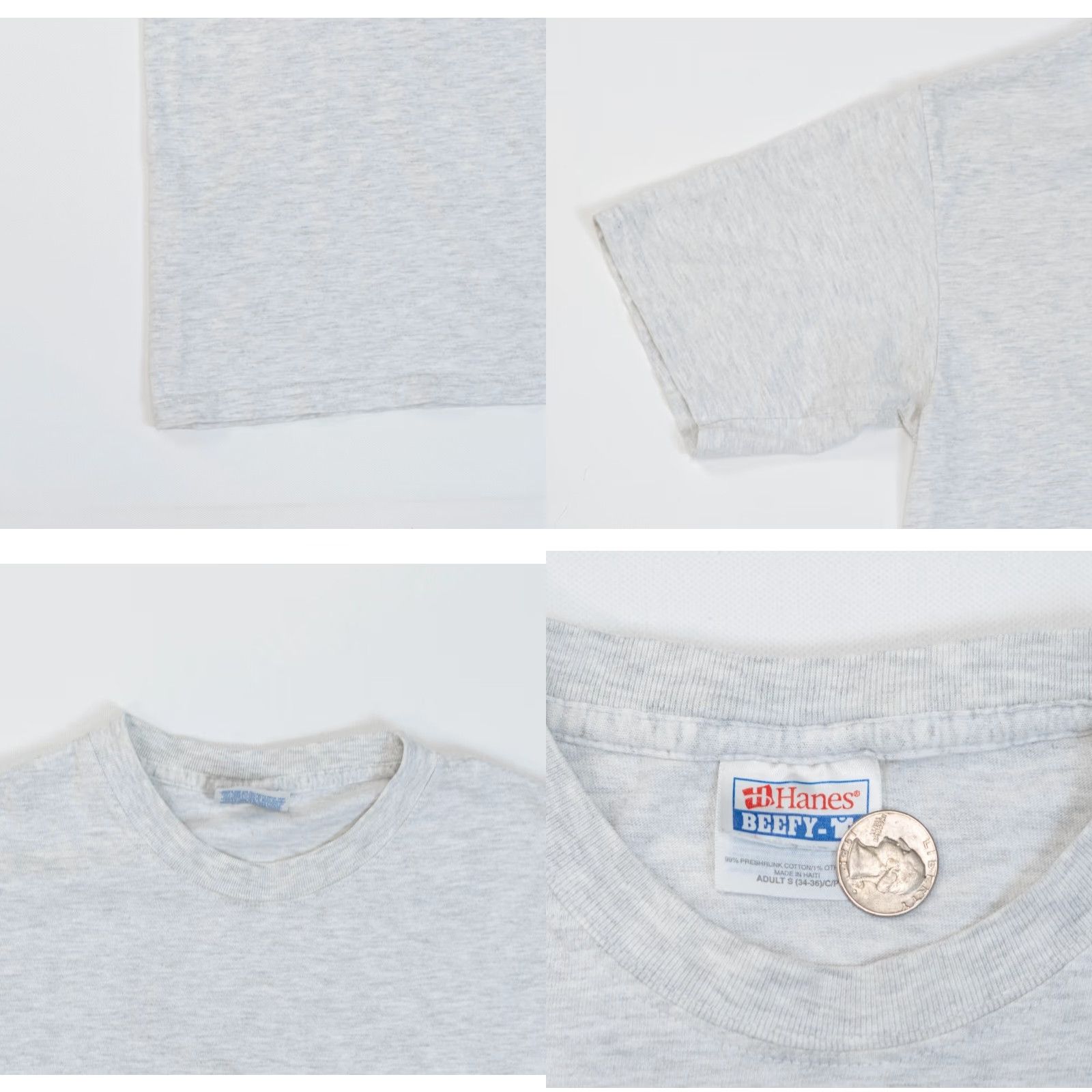 Hanes VINTAGE Hanes Fraternity Clemson University Chi Omega Frat Tee S Gray Crew Neck Short Sleeve 90s Rock Band Theme Mens Size US S / EU 44-46 / 1 - 8 Thumbnail