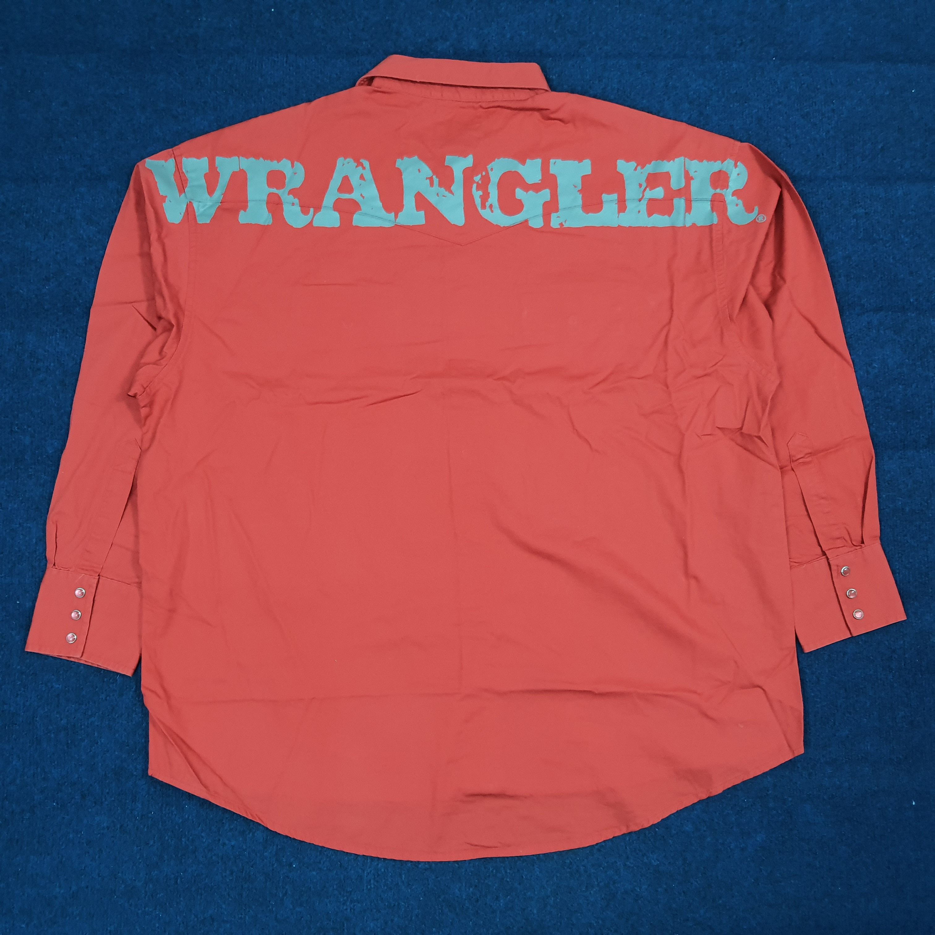 Wrangler Vintage Wrangler Spell Out Button Up Shirt C276N61 Size US XXL / EU 58 / 5 - 1 Thumbnail