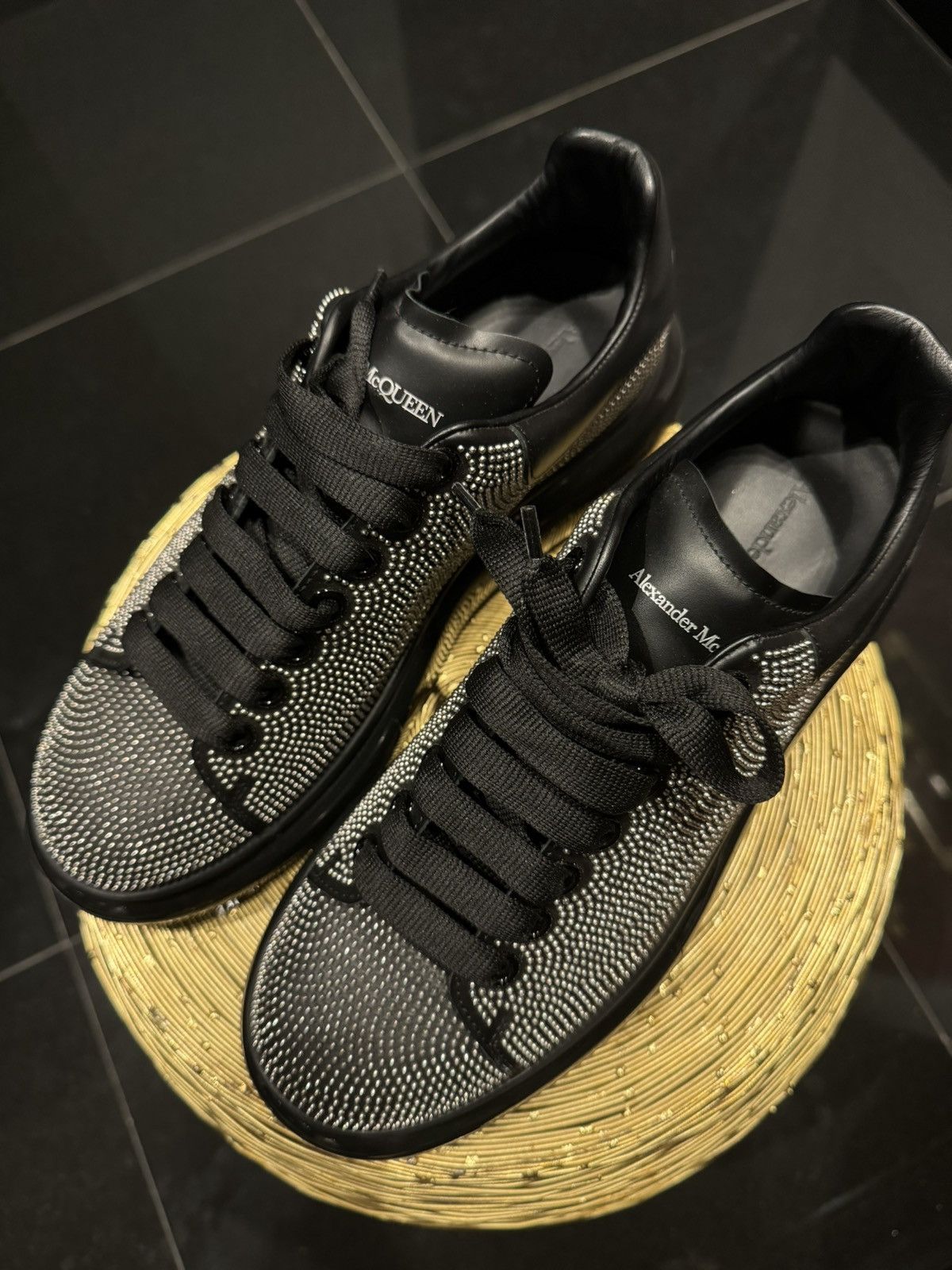 Glitter Alexander Mcqueen Black Diamond Alexander McQueen Diamond