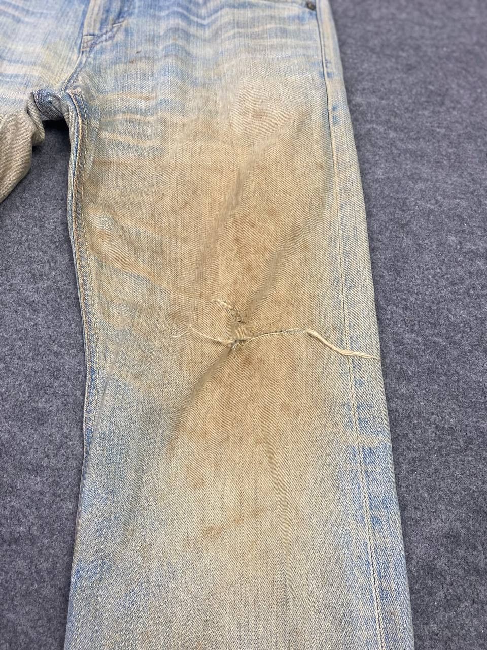 Edwin vintage edwin lightwash distressed denim nice design Size US 36 / EU 52 - 9 Thumbnail