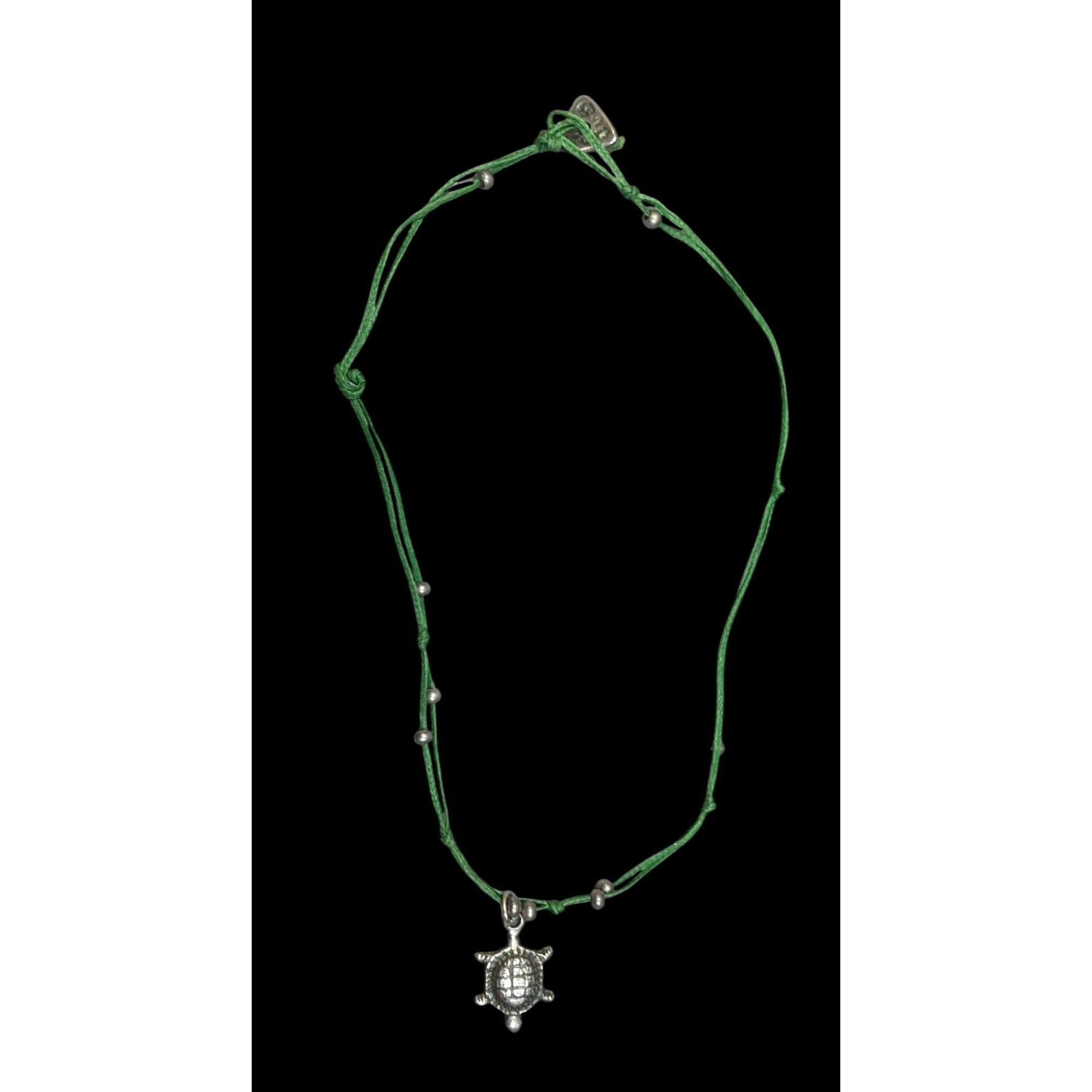 Other Minimalist Beachy Green And Silver Tone Turtle Necklace Size ONE SIZE - 1 Thumbnail