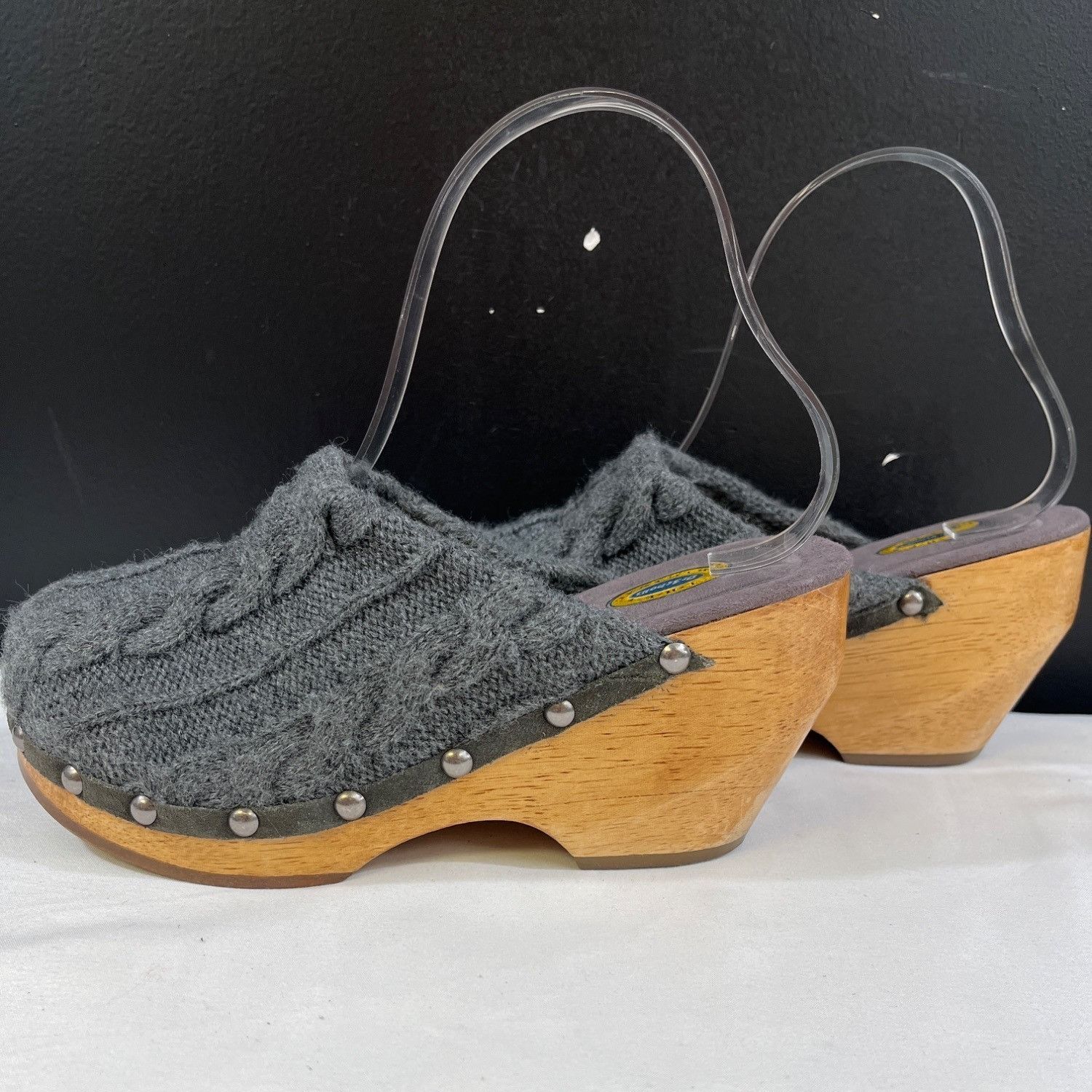 Other The Original Dr Scholl's Cardigan Womens Grey Clogs Size 6M Size US 6 / IT 36 - 5 Thumbnail
