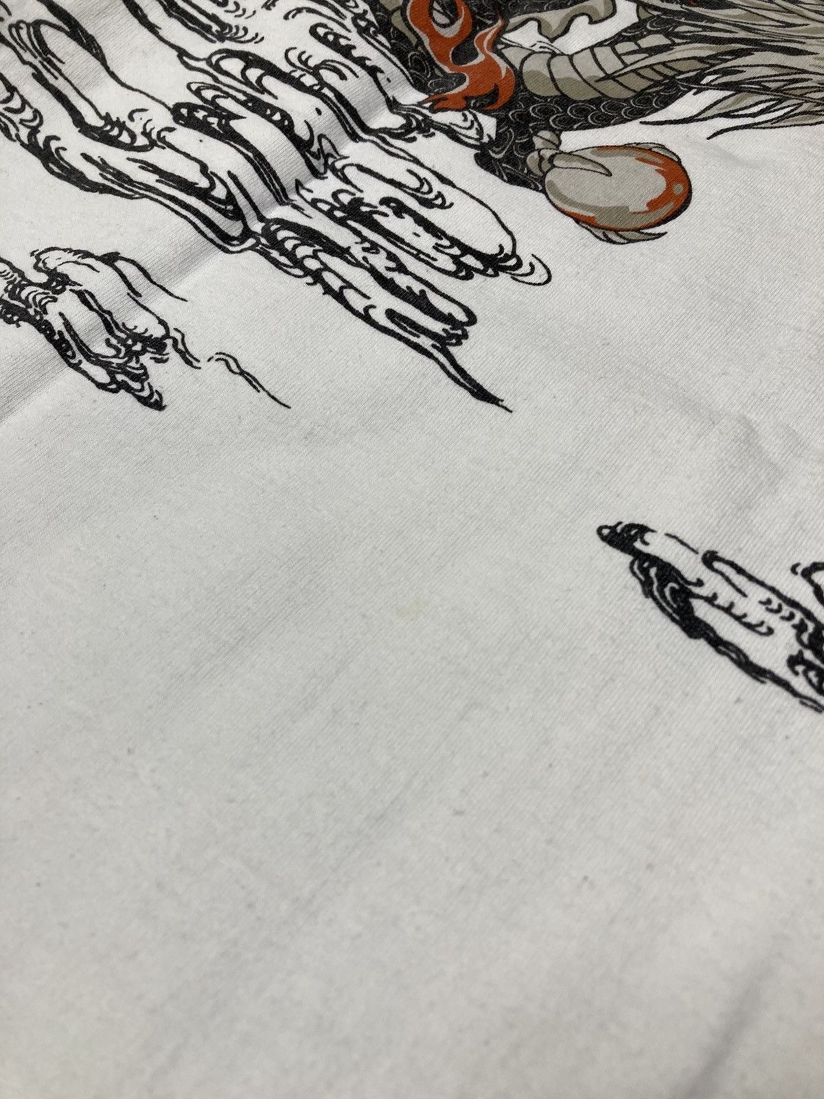Japanese Brand Gumu Sukajan Dragon Tiger Snake Phenix Printed T Shirt Tee Size US M / EU 48-50 / 2 - 3 Thumbnail