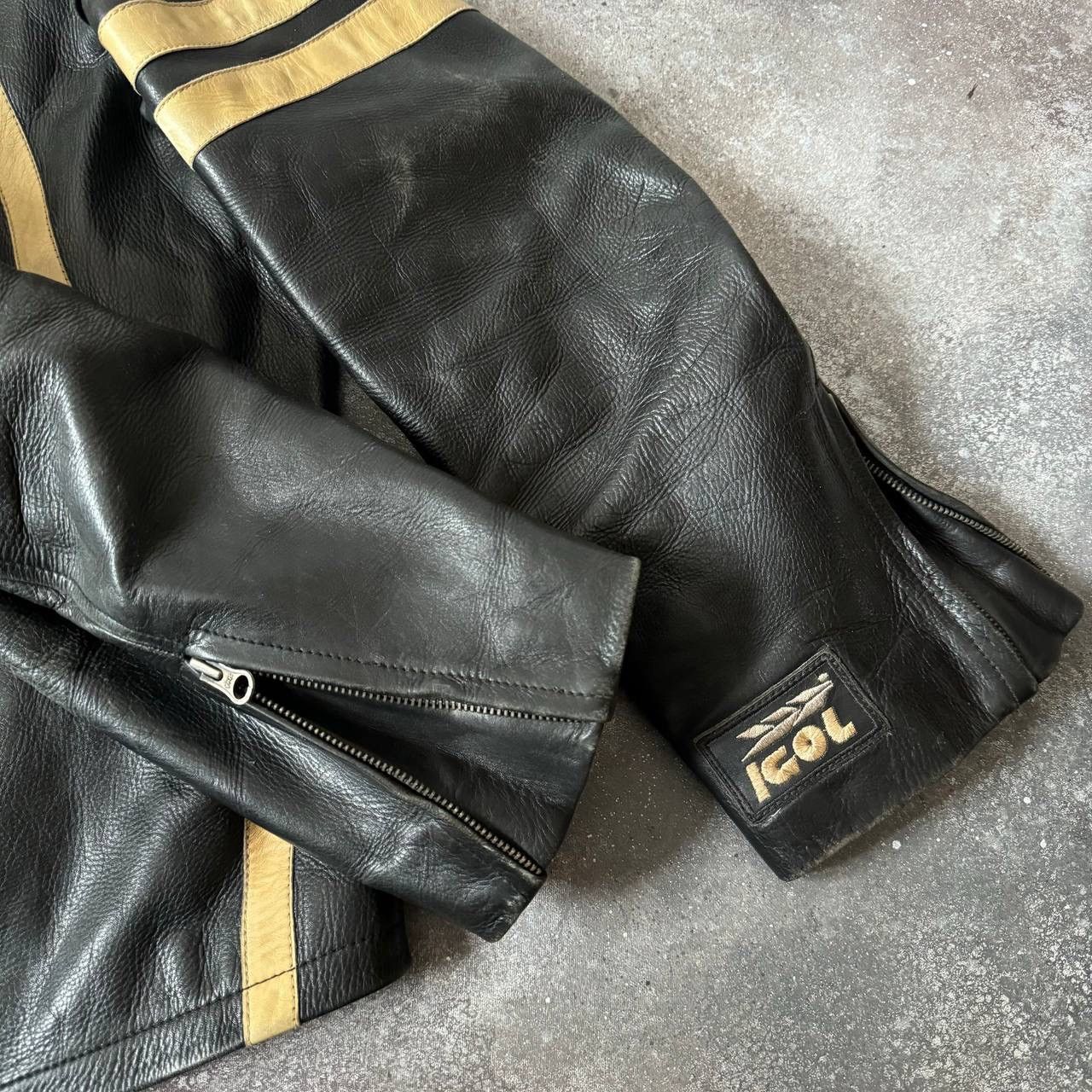 Redskins Vintage Racing Faded Leather Jacket