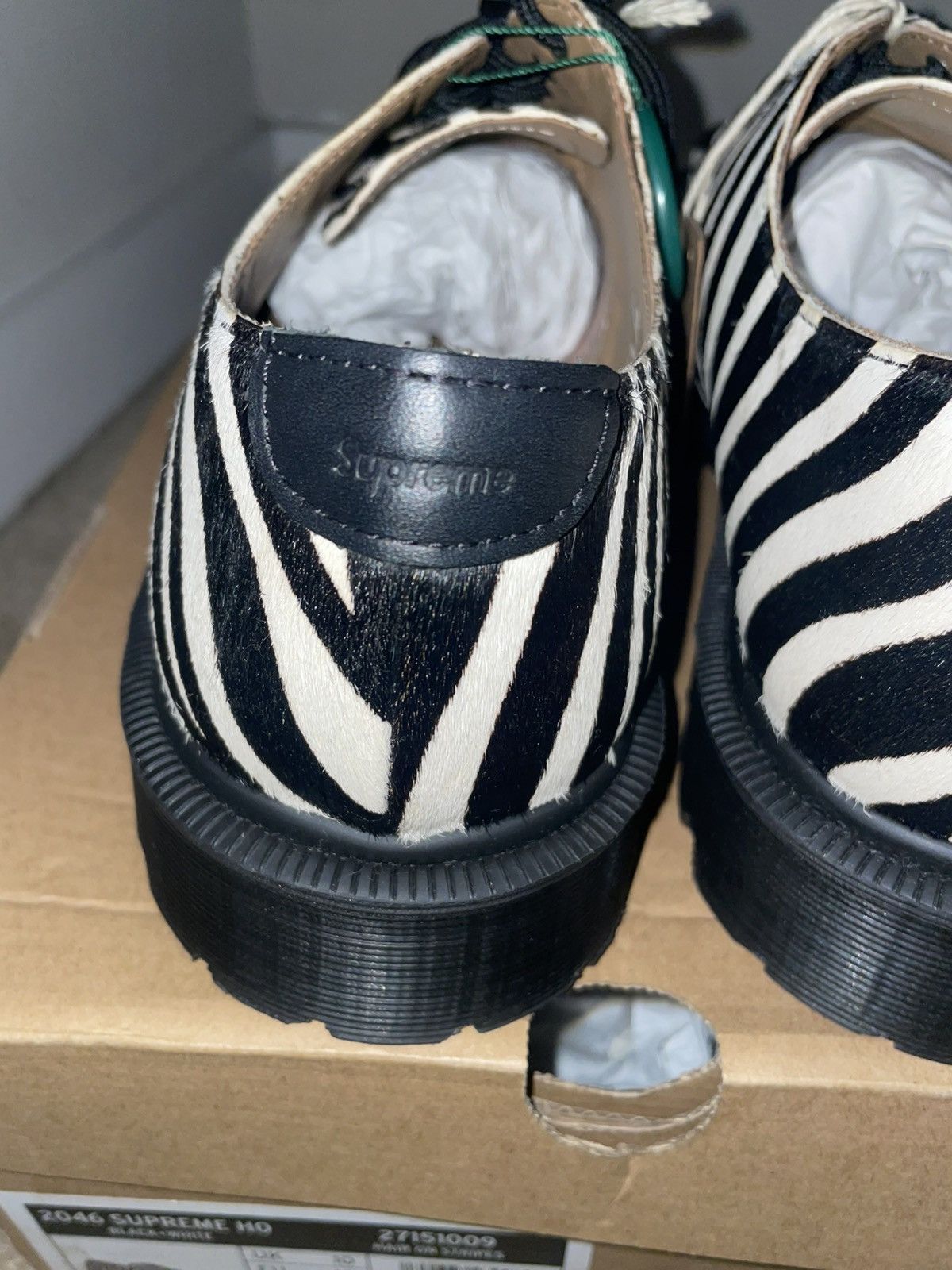 Dr. Martens × Supreme Dr. Martens x Supreme 2046 Zebra Oxfords Size US 11 / EU 44 - 3 Thumbnail
