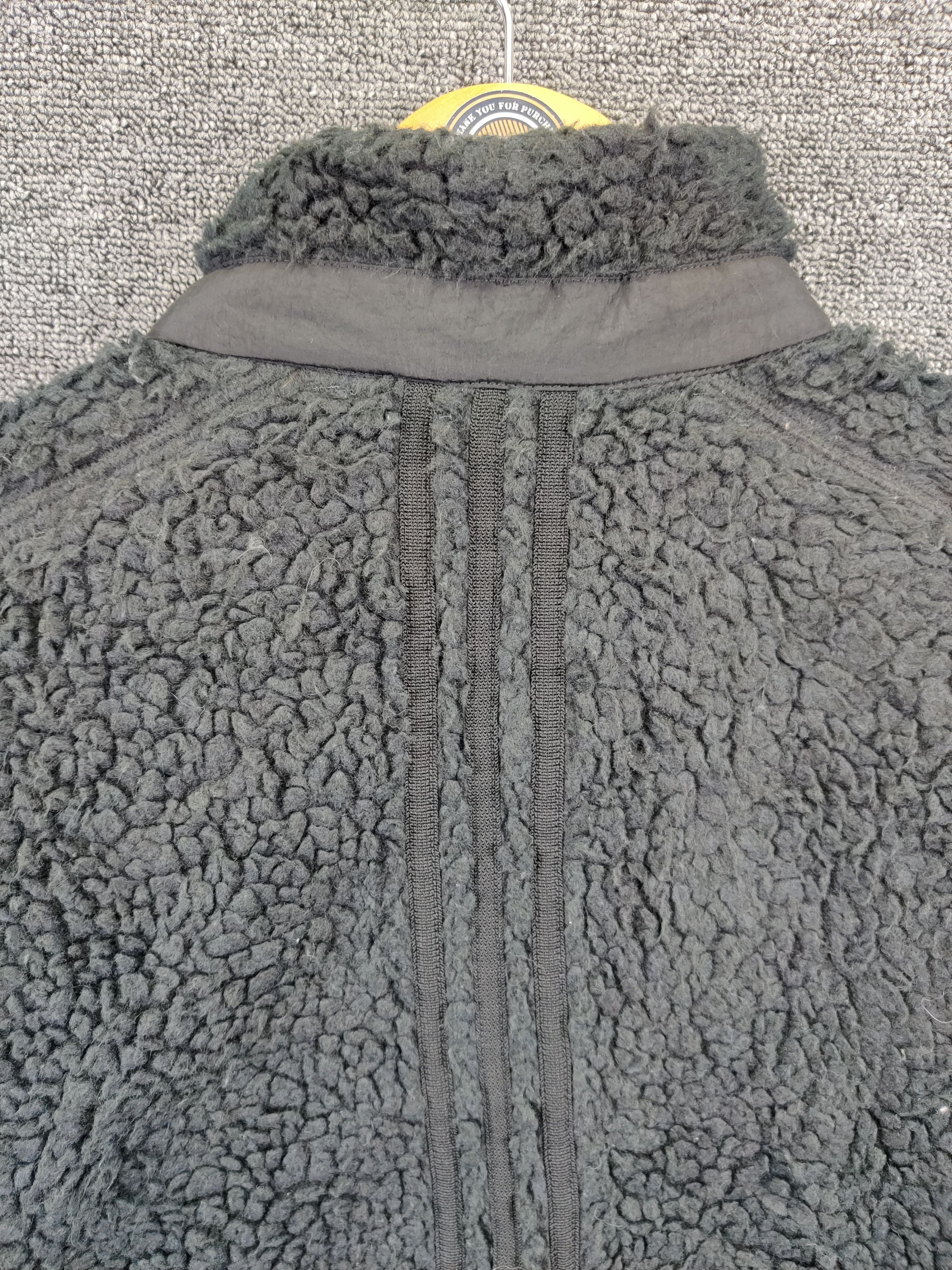 Adidas Vintage Adidas Three Stripes Fleece Jacket Size US L / EU 52-54 / 3 - 8 Thumbnail