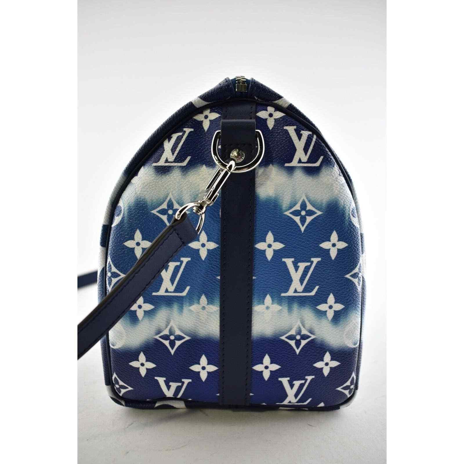 Louis Vuitton Louis Vuitton Blue White Monogram Crossbody Bag Size ONE SIZE - 8 Thumbnail