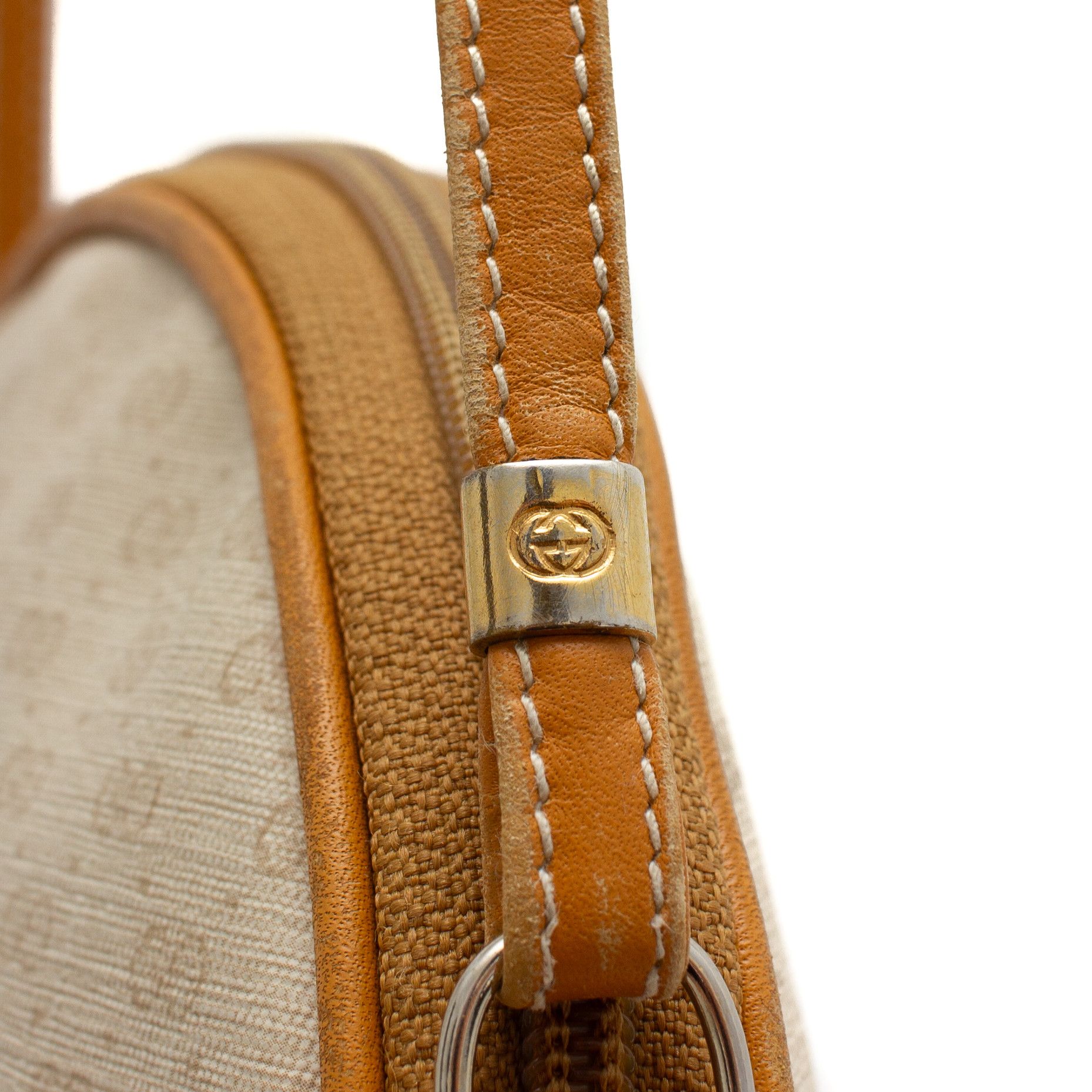 Gucci × Vintage GUCCI Vintage Shoulder/Crosbody Bag Beige Monogram Size ONE SIZE - 9 Thumbnail