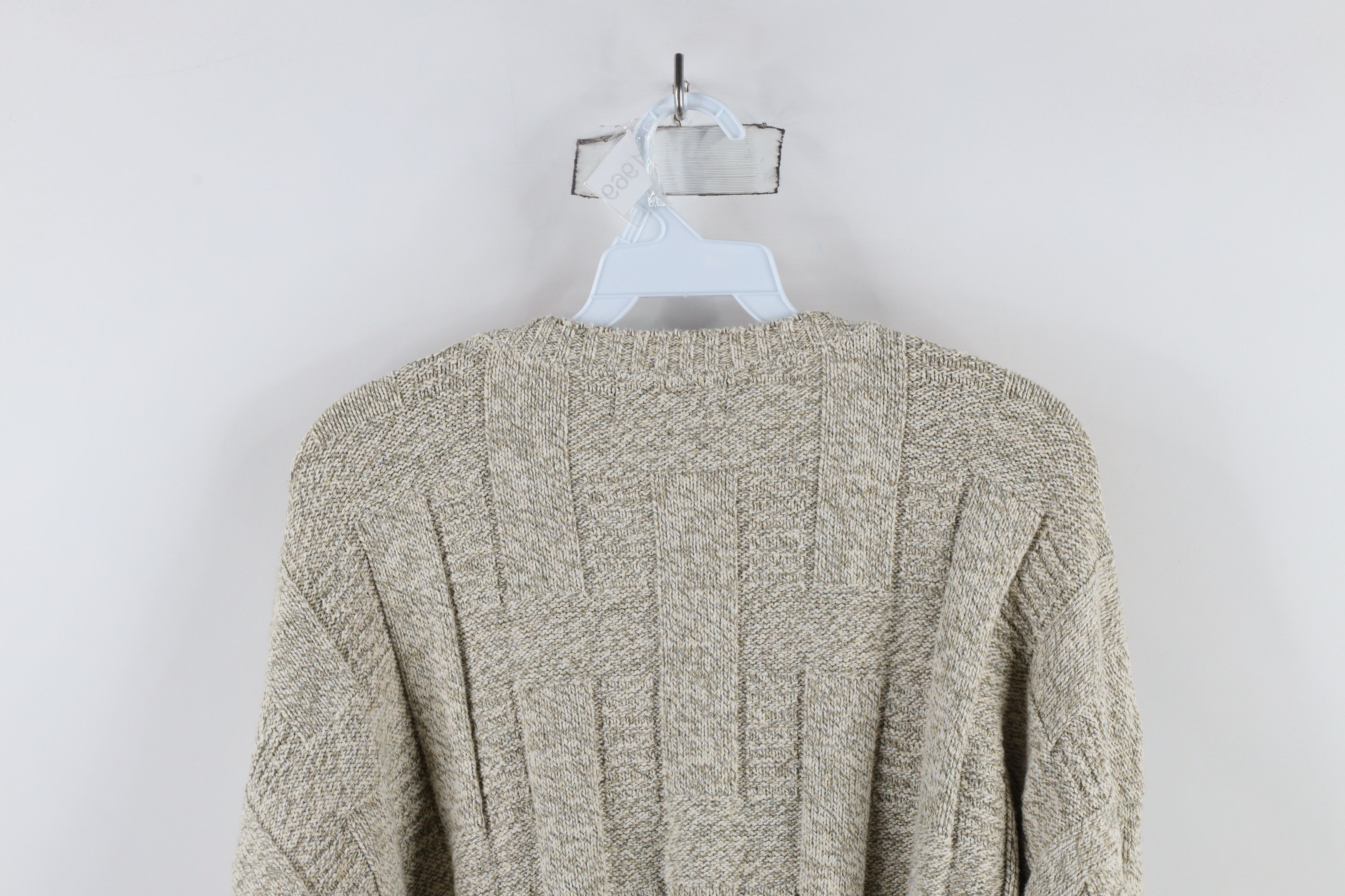 Vintage Vintage 90s Streetwear Cross Weave Knit Dad Sweater USA Size US XL / EU 56 / 4 - 7 Thumbnail