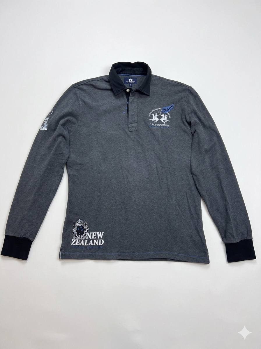 La Martina La Martina New Zealand Polo Team L/S Shirt Grey Size L Size US L / EU 52-54 / 3 - 1 Thumbnail