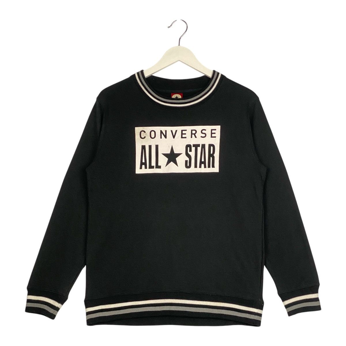 Converse × Vintage Vintage Converse Embroidered Crewneck Sweatshirt Black Size US S / EU 44-46 / 1 - 2 Thumbnail