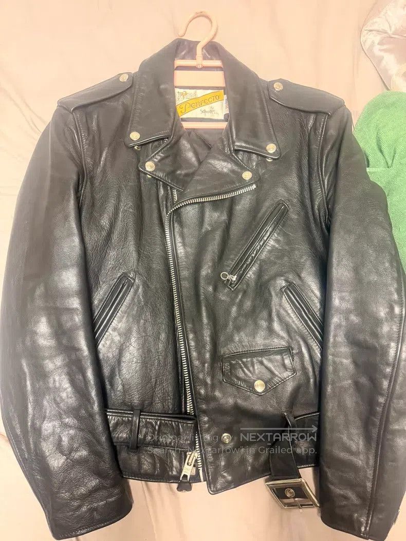 Schott Schott Black motorcycle leather jacket Size US XS / EU 42 / 0 - 2 Thumbnail