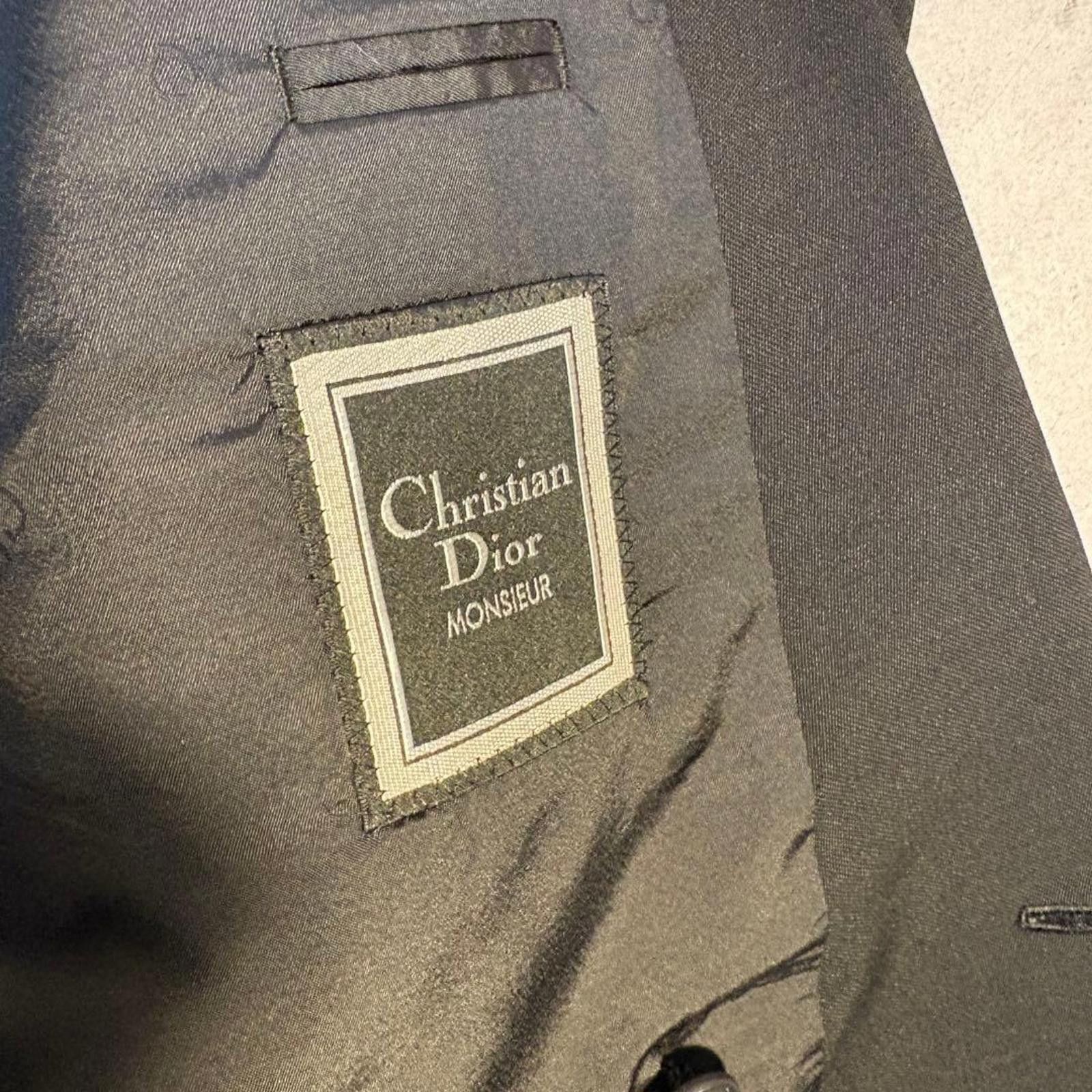Dior Dior - Black Double-Breasted Suit Wide Trousers Size 38R - 7 Thumbnail