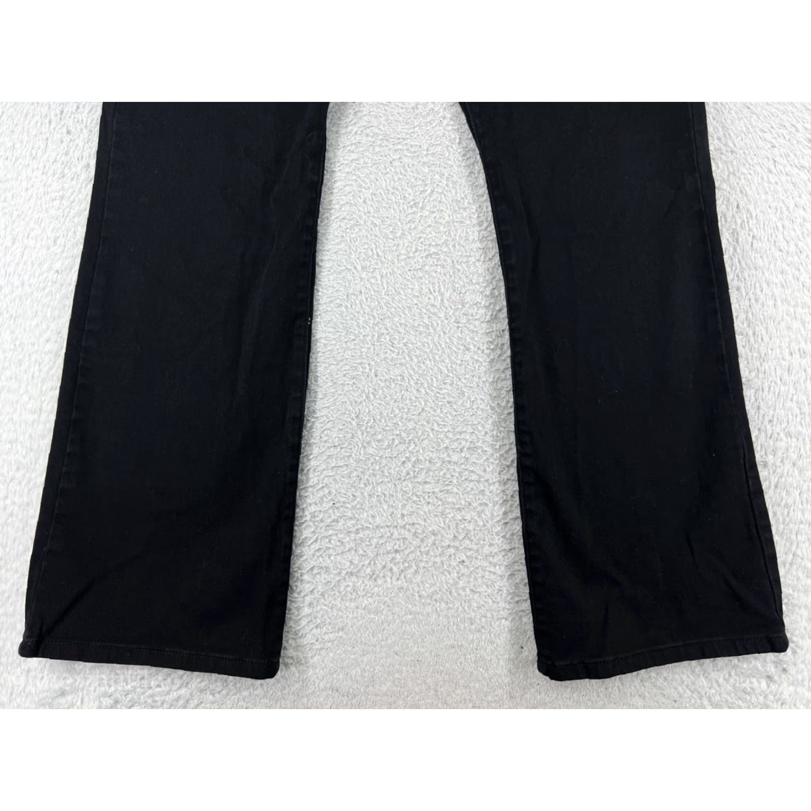 Vintage Demona Black Jeans Womens 32 Denim Bootcut High Rise Cotton Blend Stretch Pant Size 24" / US 00 / IT 34 - 5 Thumbnail