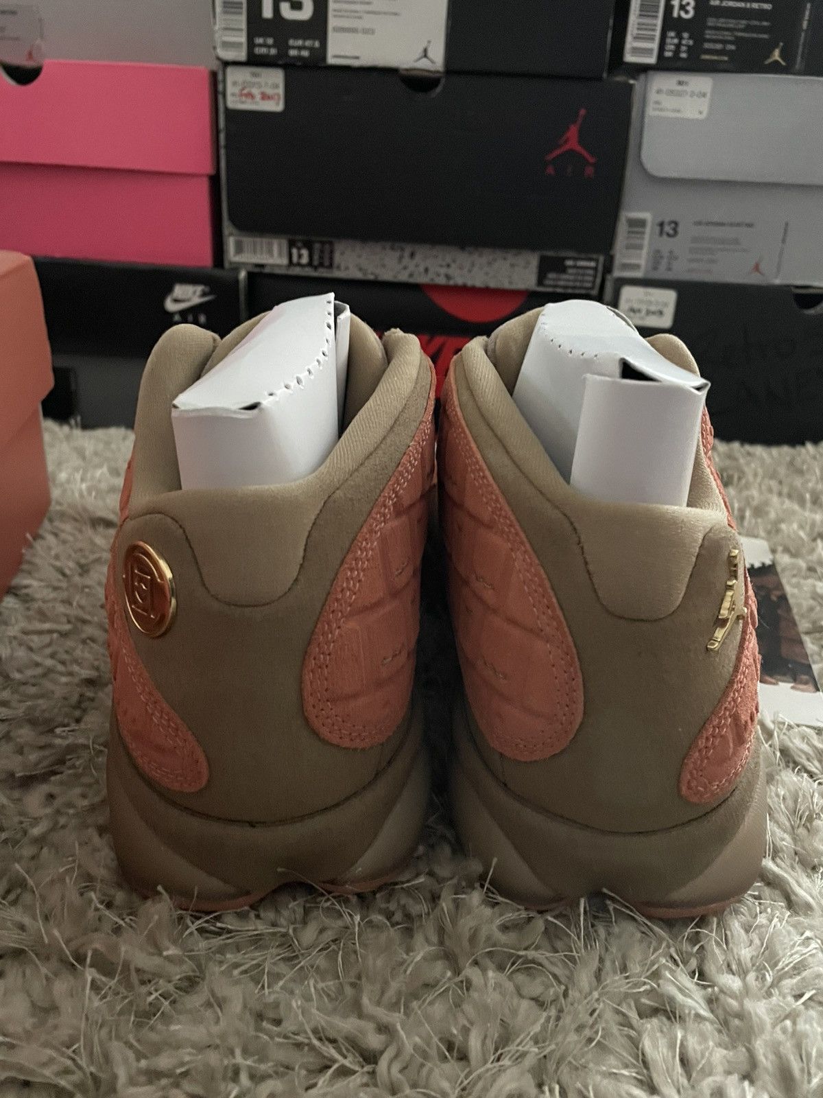 CLOT × Nike Jordan 13 CLOT Sepia Stone Size US 10 / EU 43 - 6 Thumbnail