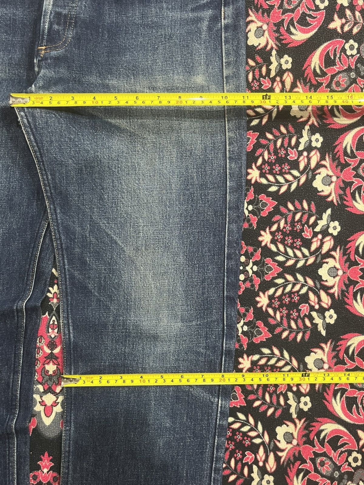 A.P.C. × Kanye West Vintage A.P.C Cure Blue Faded Washed Straight Tapered Jeans Size US 30 / EU 46 - 15 Thumbnail