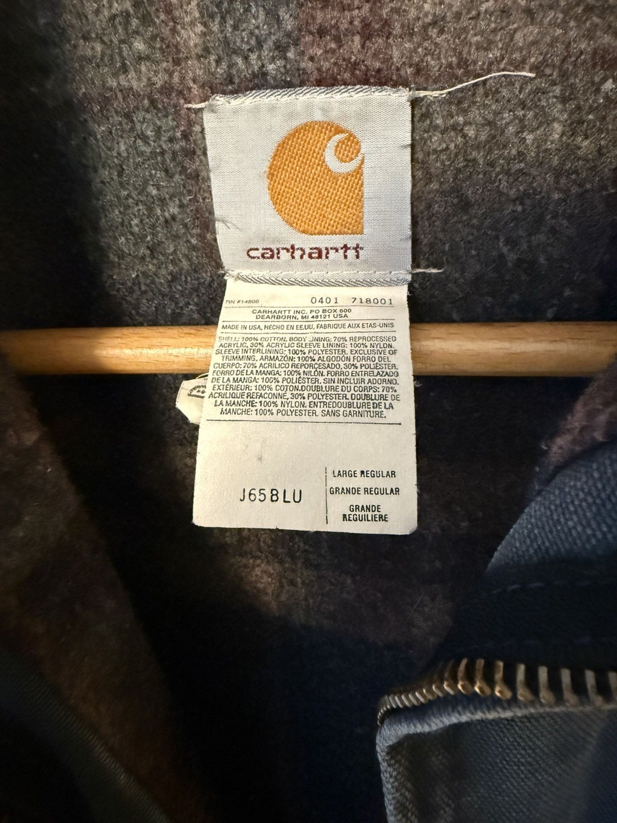 Carhartt Carhartt J65 BLU Large Size US L / EU 52-54 / 3 - 2 Thumbnail
