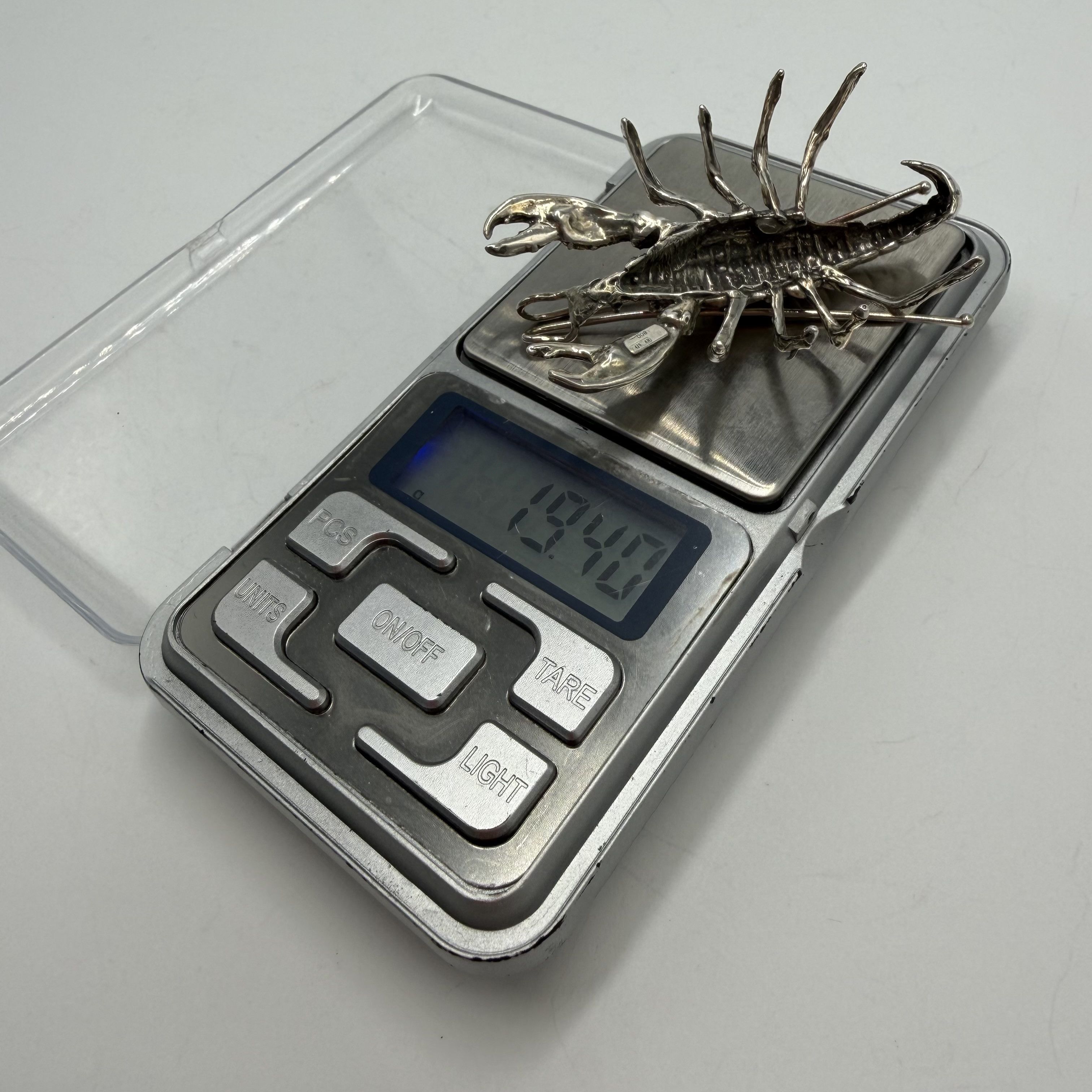 Vintage Vintage Italian 800 Silver Lobster Figurine Miniature Size ONE SIZE - 4 Thumbnail
