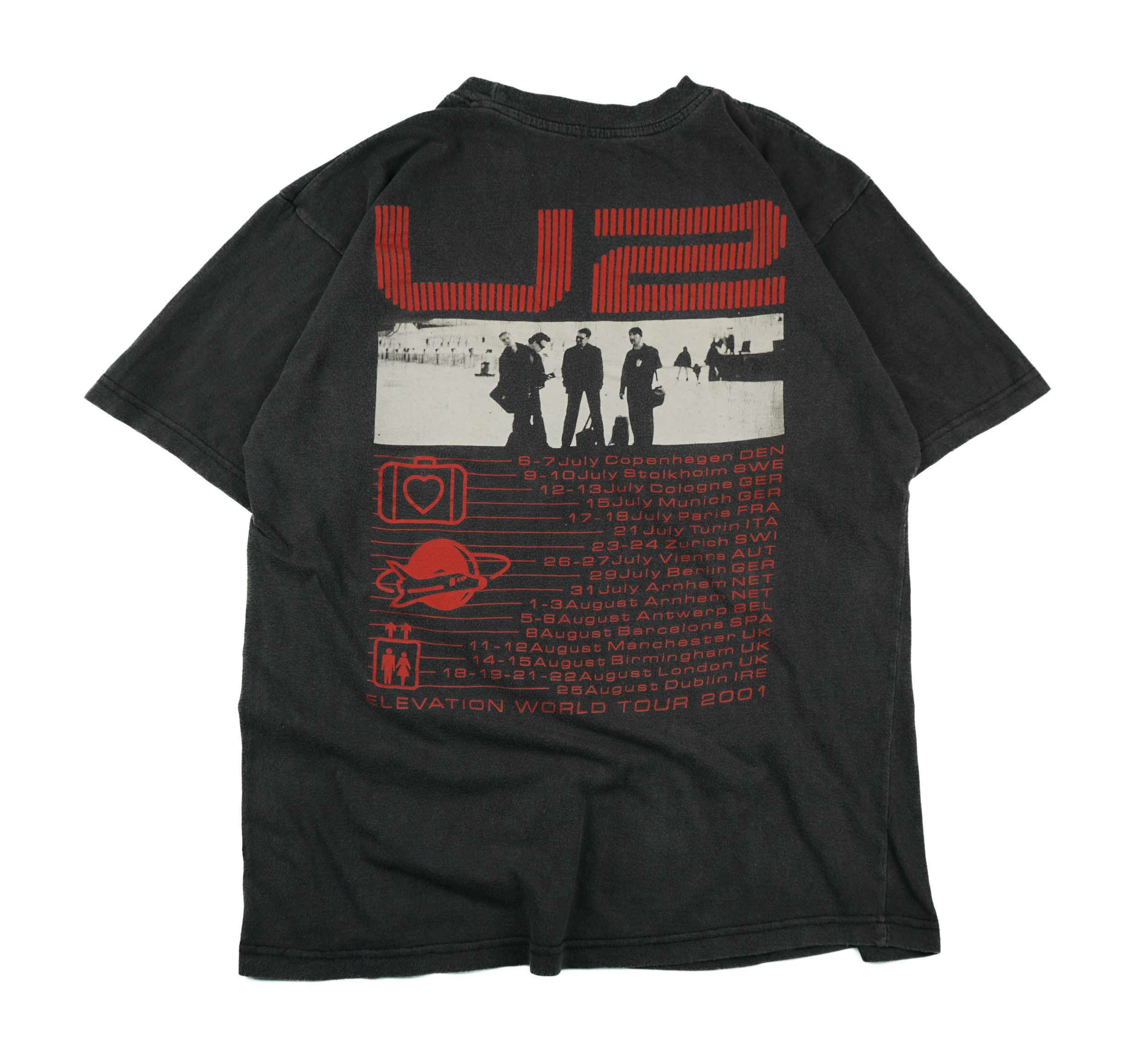 Band Tees × Vintage Vintage 2001 U2 Tour T-Shirt Elevation Tour Tee Size US M / EU 48-50 / 2 - 6 Thumbnail