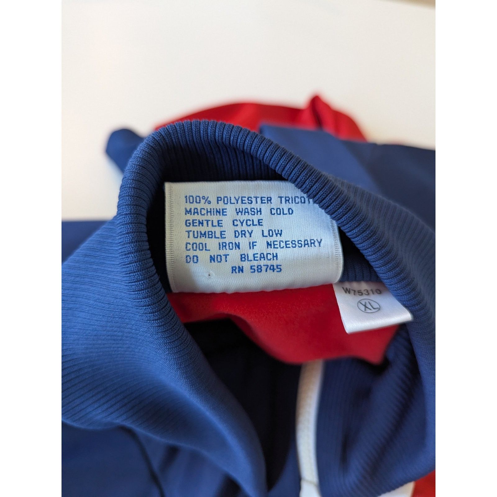 Wilson Vintage Wilson Men's XL Full Zip Track Jacket Blue Red Size US XL / EU 56 / 4 - 7 Thumbnail