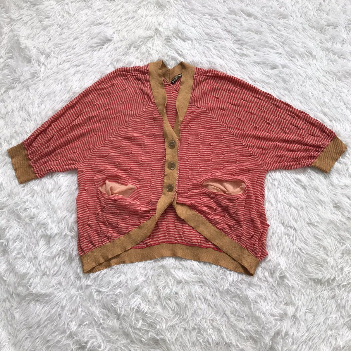 Frapbois Frapbois red stripes cardigan Size S / US 4 / IT 40 - 1 Thumbnail