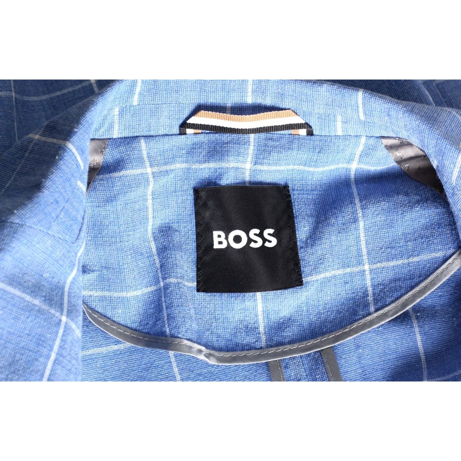 Hugo Boss HUGO BOSS C Huge Slim Fit Linen Blend Blazer Jacket Men Size 50 US 40R MJ6553 Size 50R - 7 Thumbnail