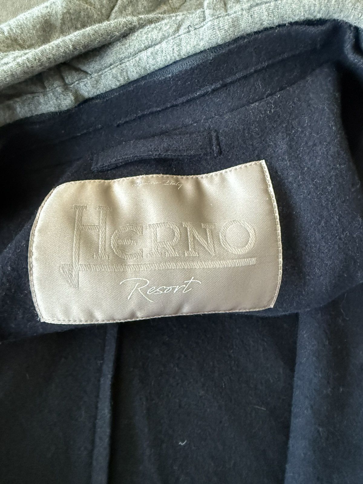 Herno HERNO Wool cloth caban with detachable hood Size US M / EU 48-50 / 2 - 2 Thumbnail