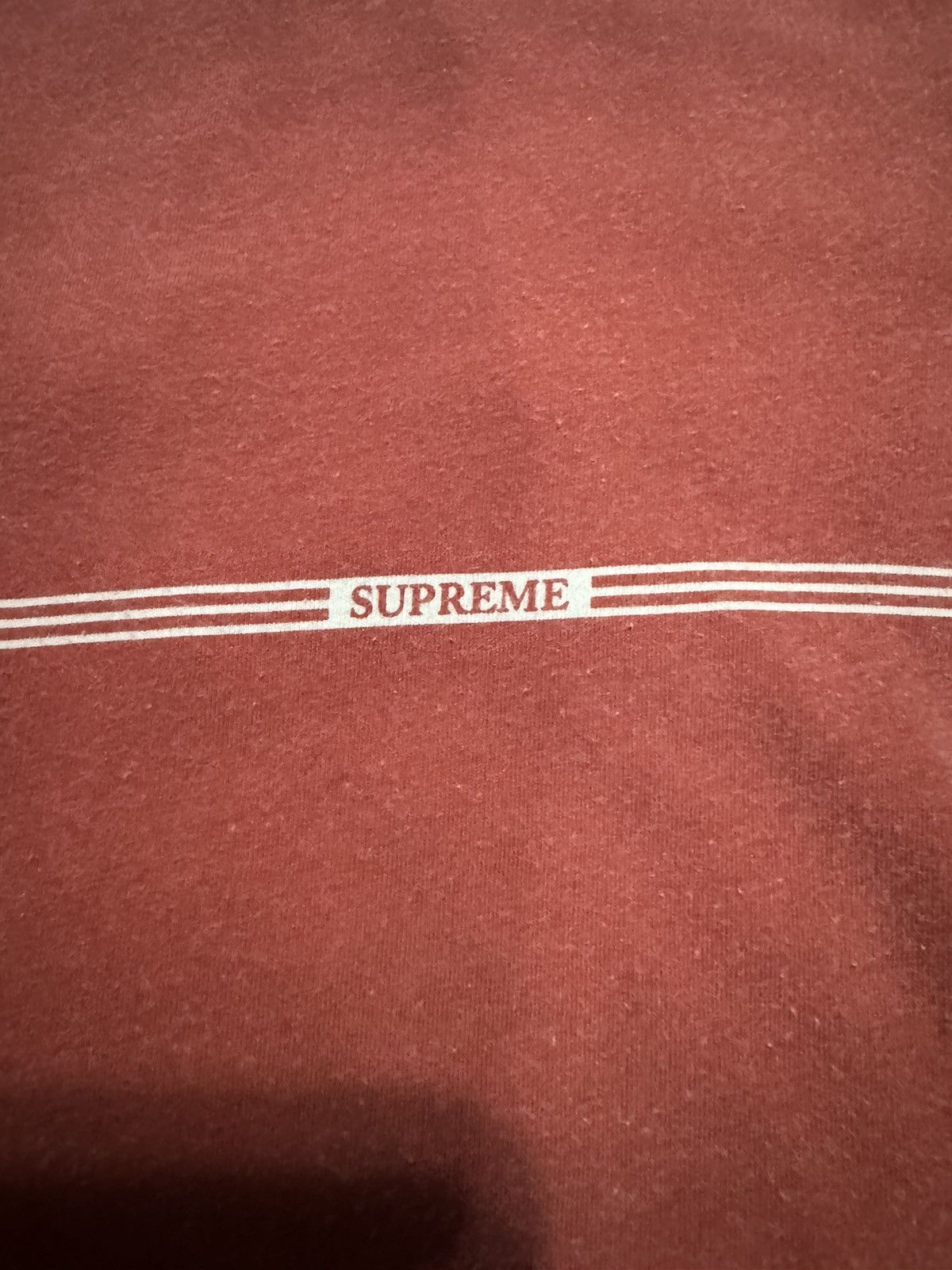 Supreme Supreme Red Printed stripe logo longsleeve Size US M / EU 48-50 / 2 - 2 Thumbnail