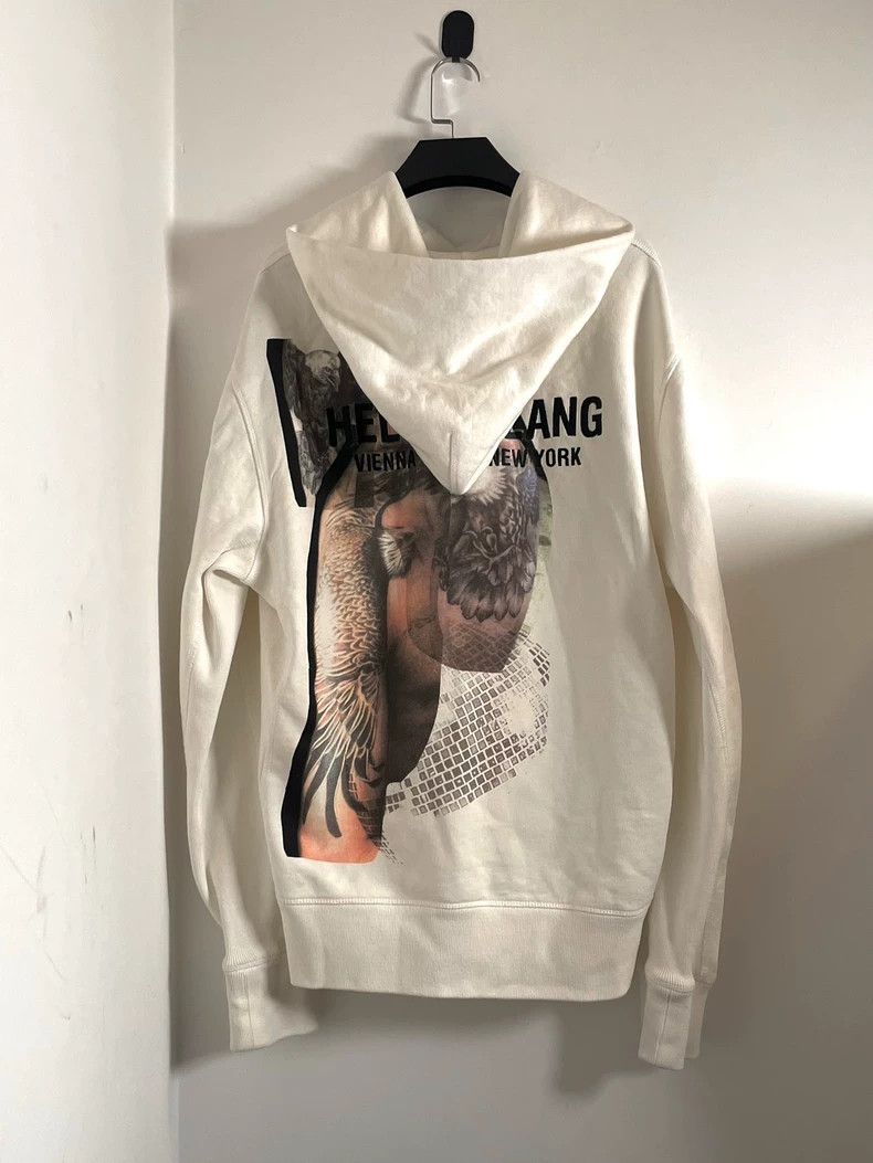 Helmut Lang Helmut Lang size LSlogan Print Hooded Sweater 2501-Nextarr Size US L / EU 52-54 / 3 - 1 Thumbnail