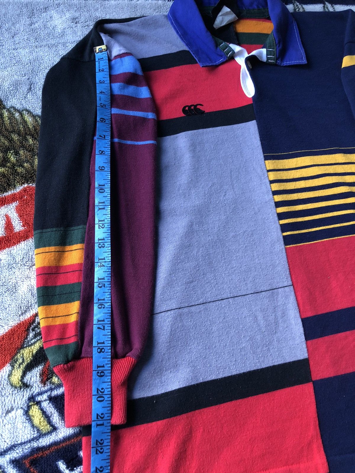 Canterbury of New Zealand Vintage Canterbury Rugby Ugly Colour Long Sleeve Size US L / EU 52-54 / 3 - 16 Thumbnail