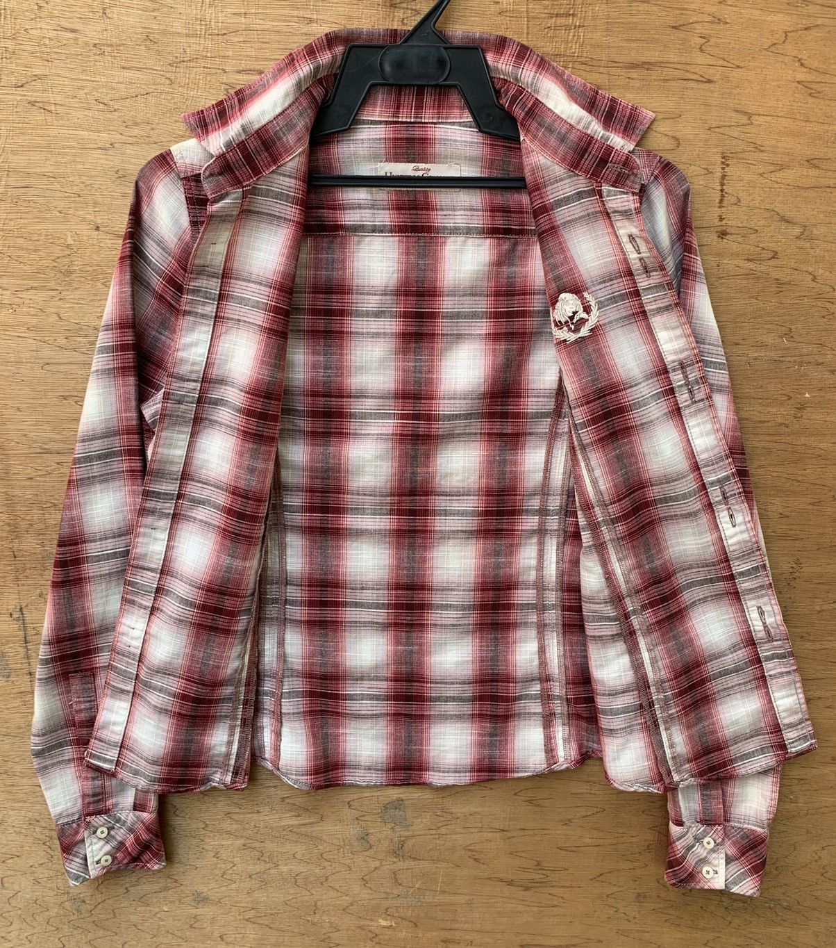 Hysteric Glamour Hysteric Glamour Button Ups Checkered Gold Stripe Line Shirt Size S / US 4 / IT 40 - 18 Thumbnail