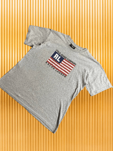 Lauren Ralph Lauren × Polo Ralph Lauren Vintage 90s Polo Ralph Lauren American Flag Tee Sz L Size US L / EU 52-54 / 3 - 1 Thumbnail