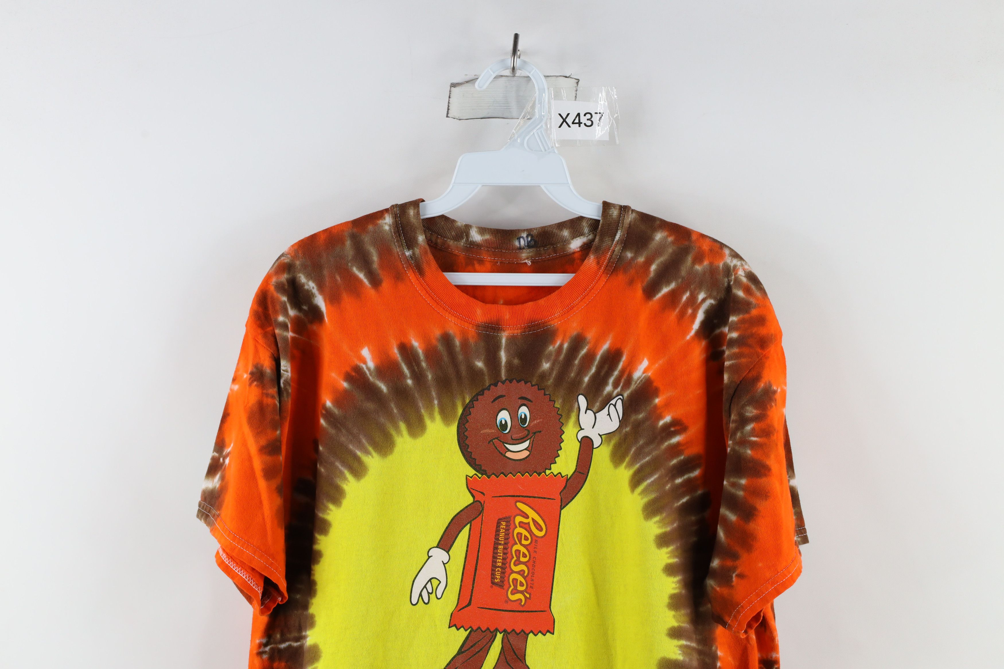 Vintage Vintage 90s Out Hershey Park Reeses Cup Tie Dye T-Shirt Size US L / EU 52-54 / 3 - 2 Thumbnail