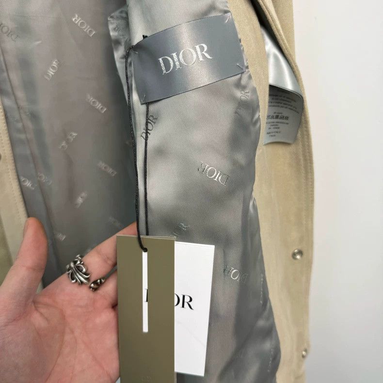 Dior Dior 24 new beige suede lapel jacket 2503-Nextarrow Size US M / EU 48-50 / 2 - 5 Thumbnail