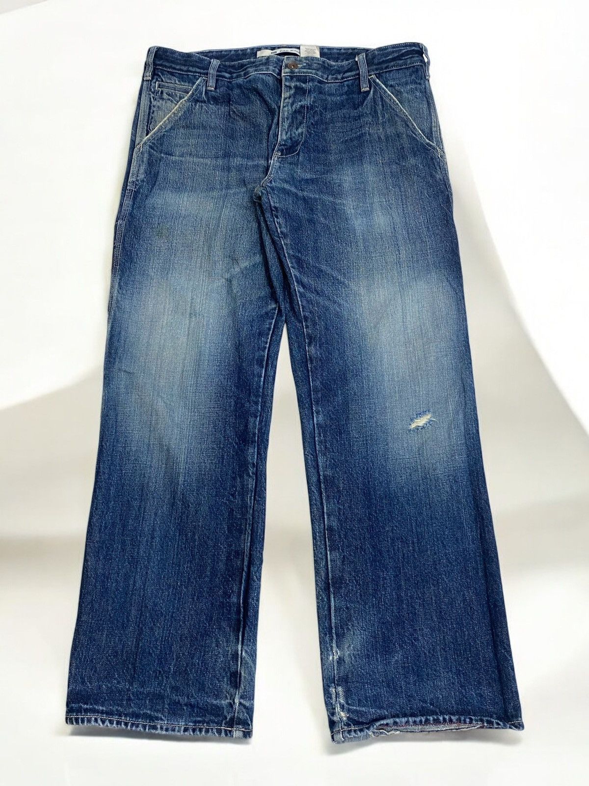 JNCO × Japanese Brand Gap Jean Baggy Loose Fit Blue Jean Cargo Pocket Jnco Size US 37 - 1 Thumbnail