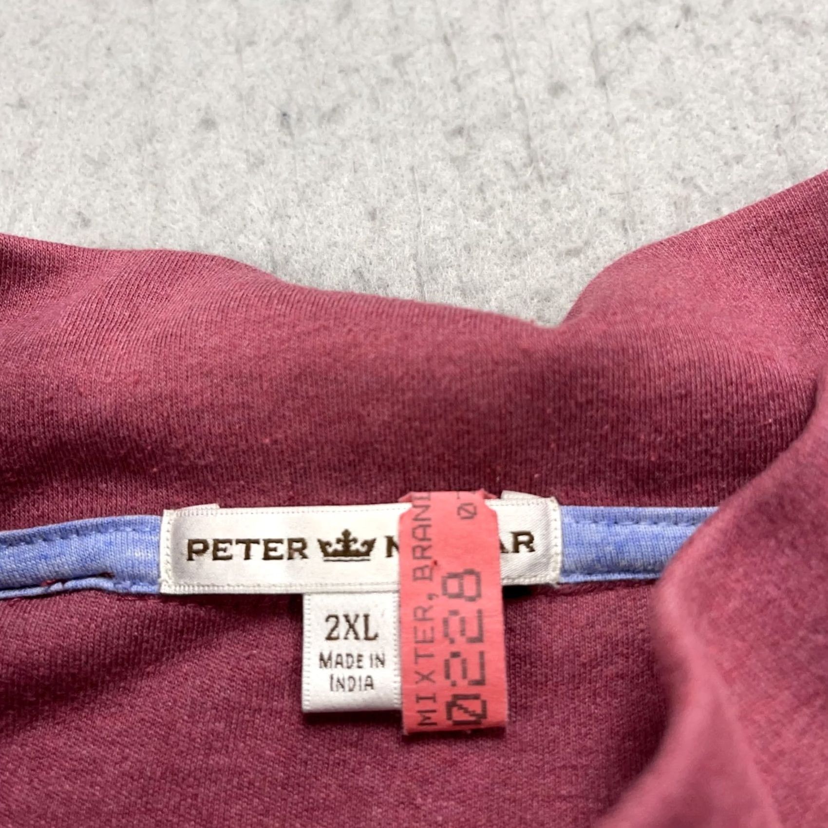 Peter Millar Peter Millar Sweater Mens 2XL Pullover 1/4 Zip Golf Crown Comfort Interlock Purple Knit Mock Neck Casual Weathered 2000s Mens Size US XXL / EU 58 / 5 - 4 Thumbnail