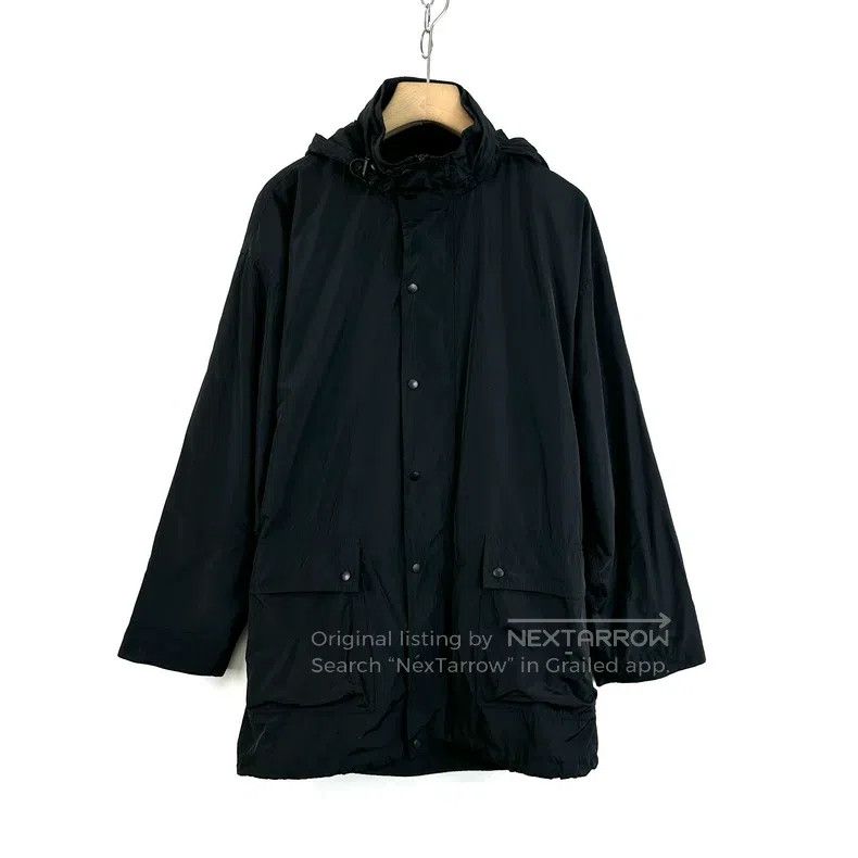 Balenciaga Balenciaga Back Letter Printed Logo Hooded Windbreaker Jac Size XXS / US 00 / IT 34 - 1 Thumbnail