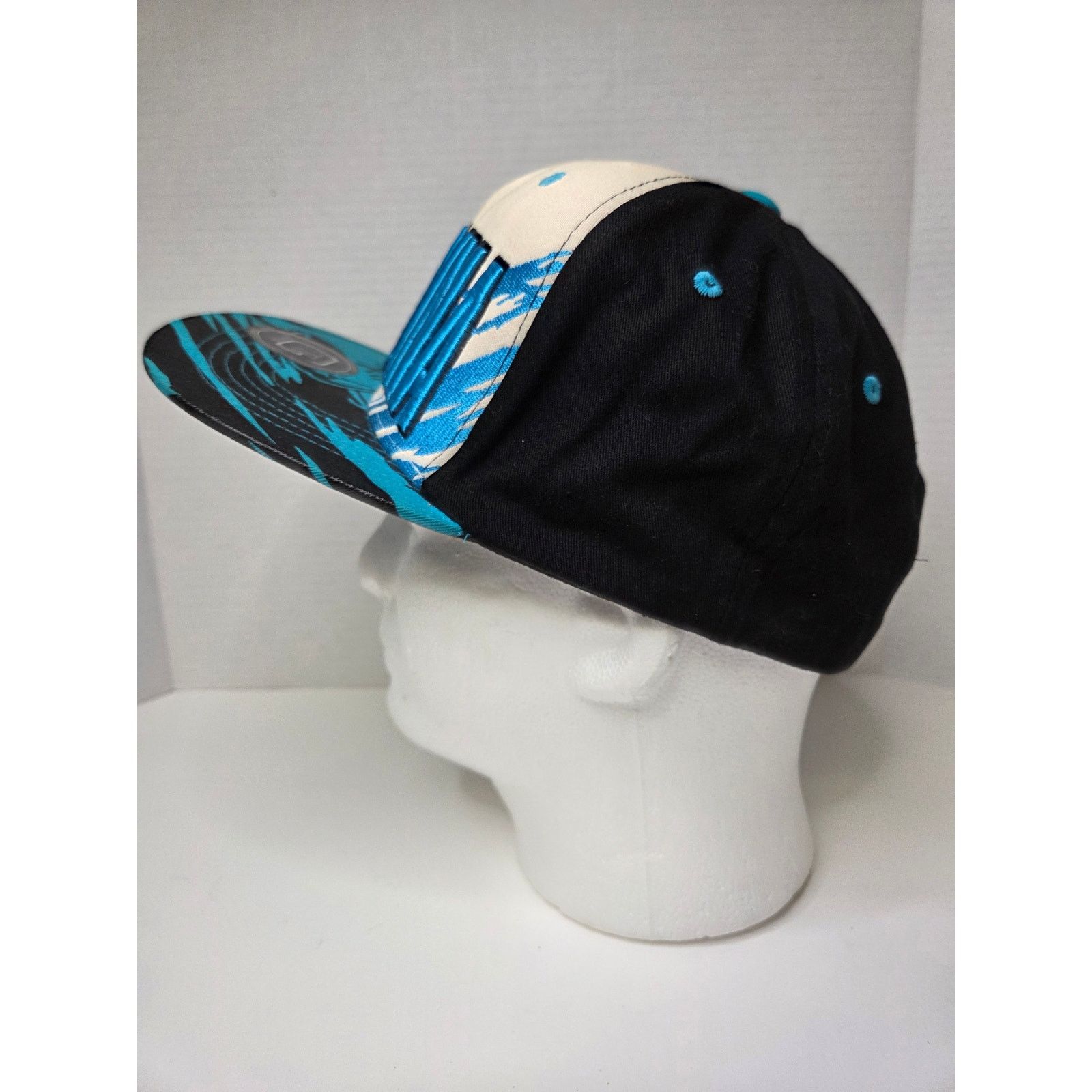 NFL M Fashions Carolina Snapback Hat Black Blue White Mens Cap Size ONE SIZE - 6 Thumbnail