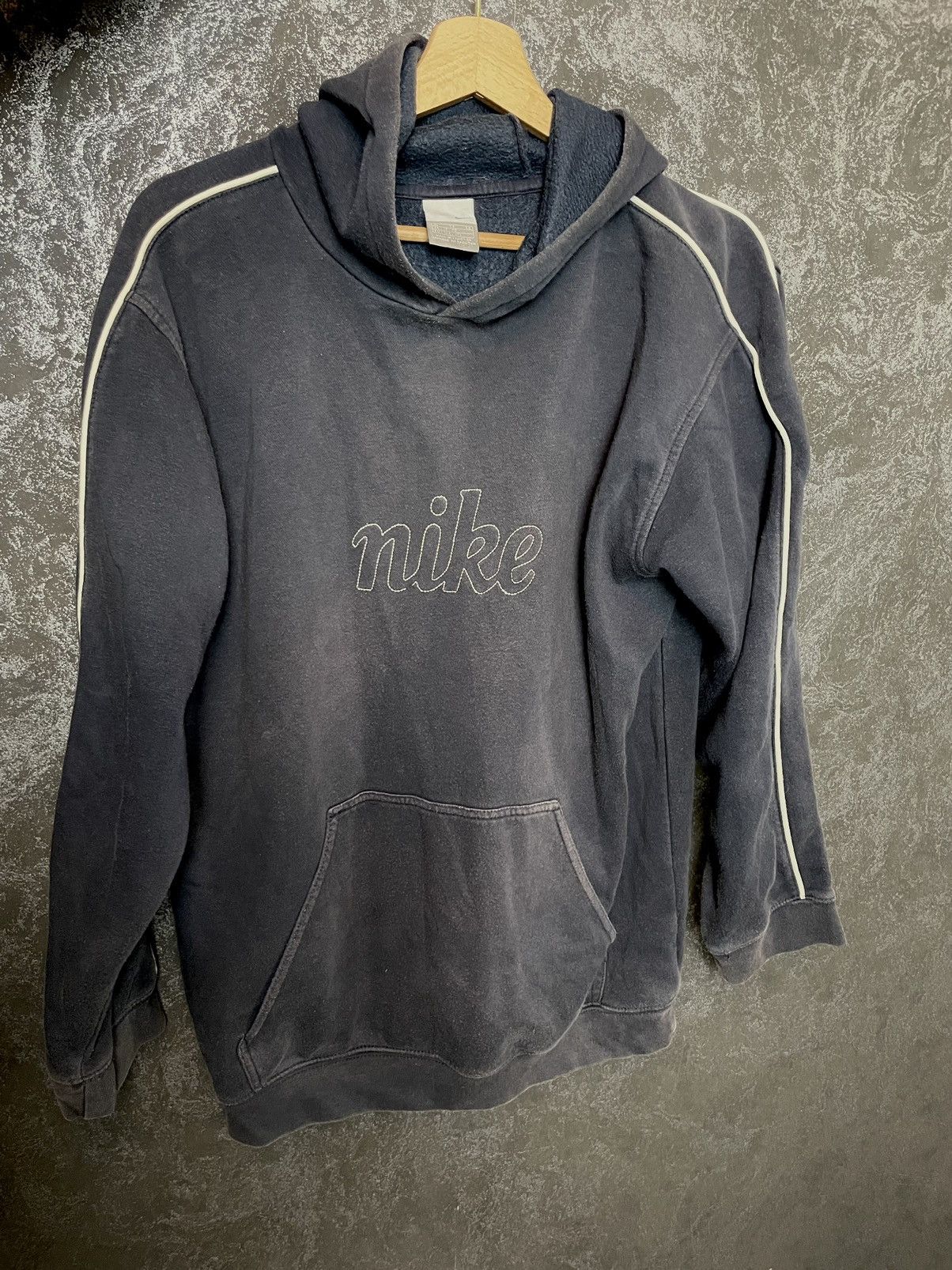 Nike Vintage Hoodie Big Logo Center Swoosh Y2K 90s
