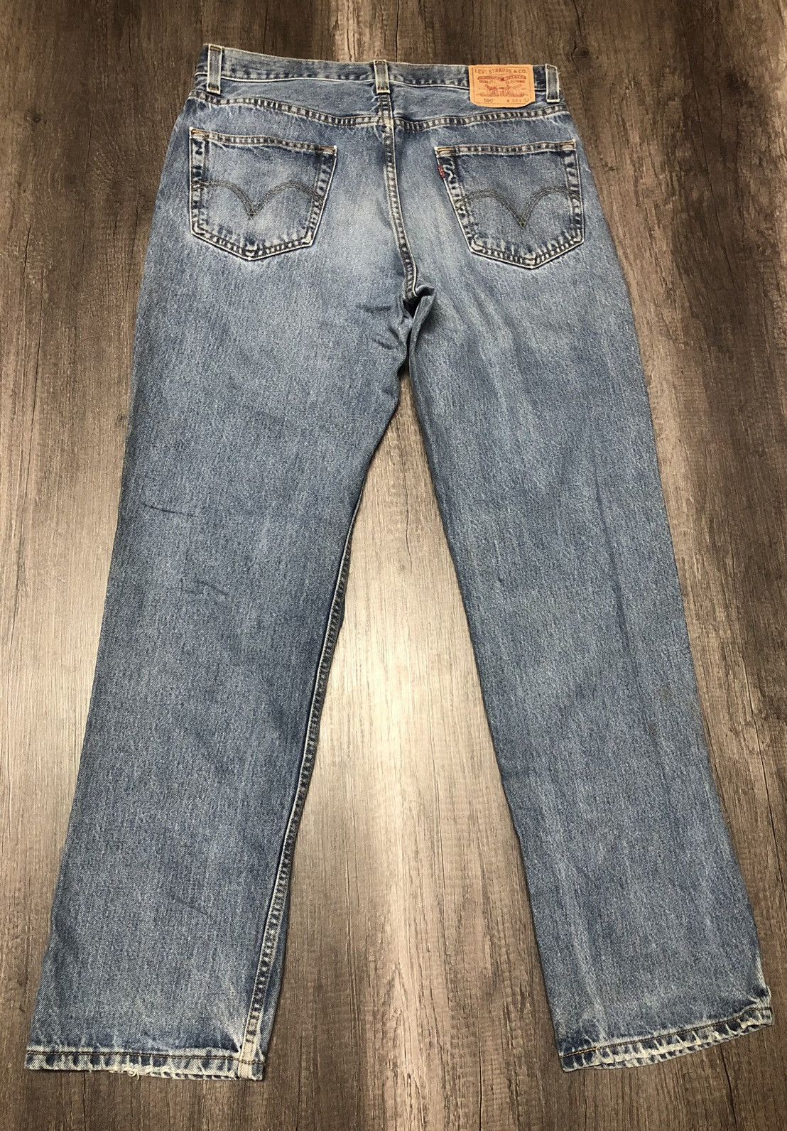 Levi's Vintage Clothing Levi's 550 Relaxed Fit Distressed Denim Size US 34 / EU 50 - 10 Thumbnail