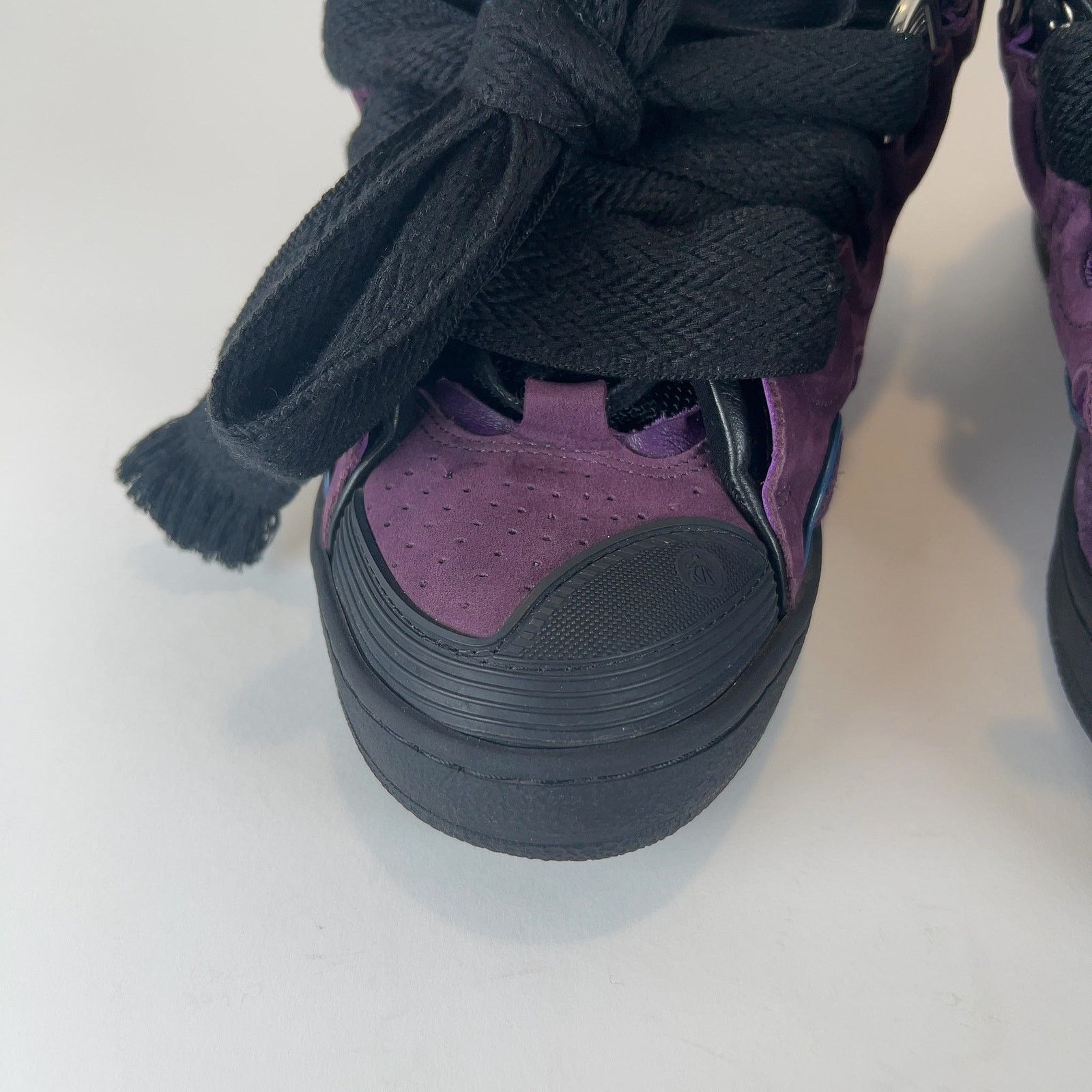 Lanvin Lanvin 'Curb' Suede Low-Top Sneakers Size US 7 / EU 40 - 3 Thumbnail