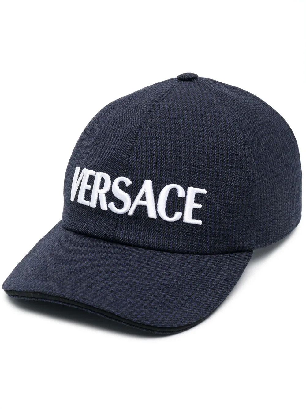 Versace o1y0425 Size : 7 1/8 / Logo Cap / Hat in Navy Blue Size ONE SIZE - 1 Thumbnail