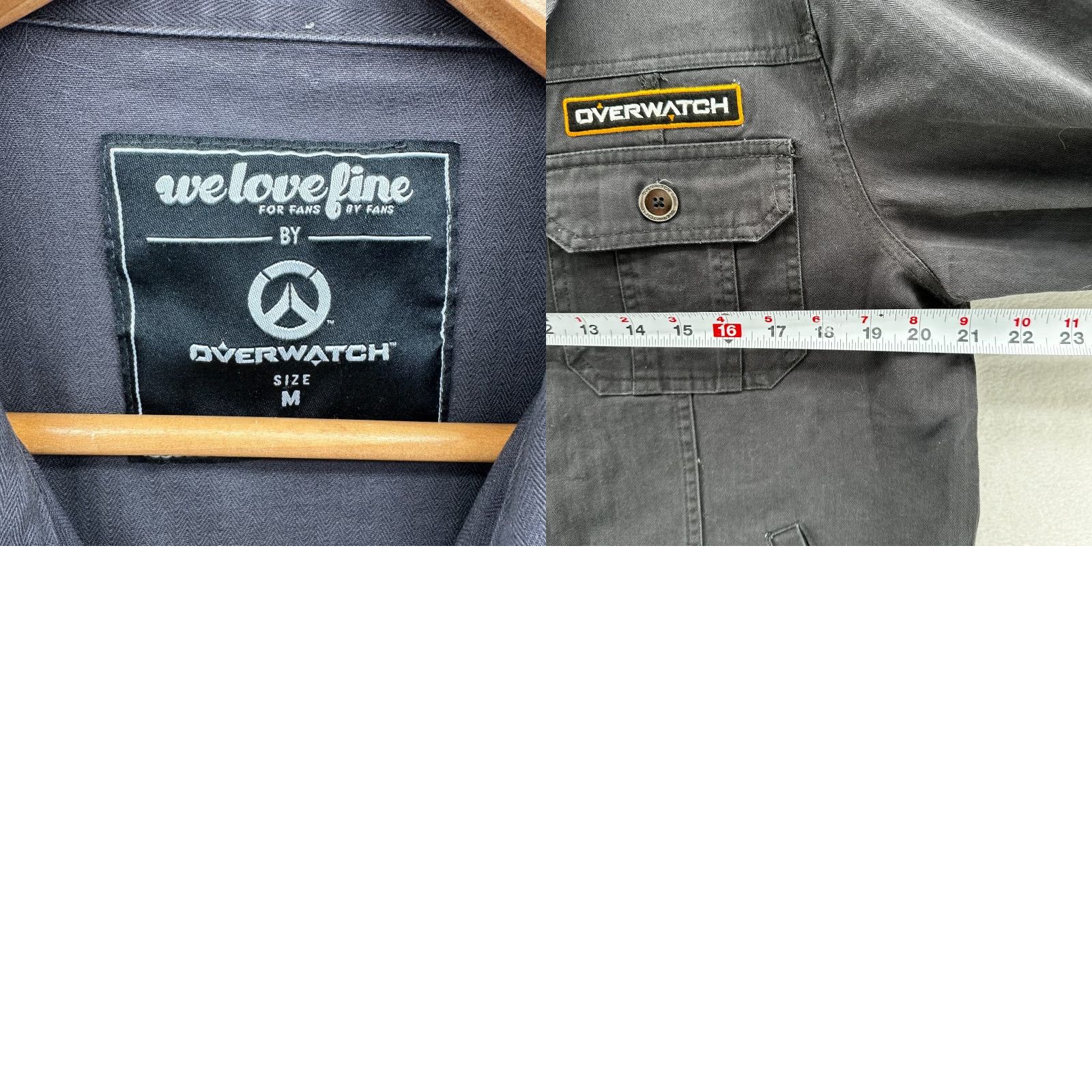 Vintage WeLoveFine Military Jacket Button Up Gray Men's Size Medium Long Sleeve Size US M / EU 48-50 / 2 - 8 Thumbnail