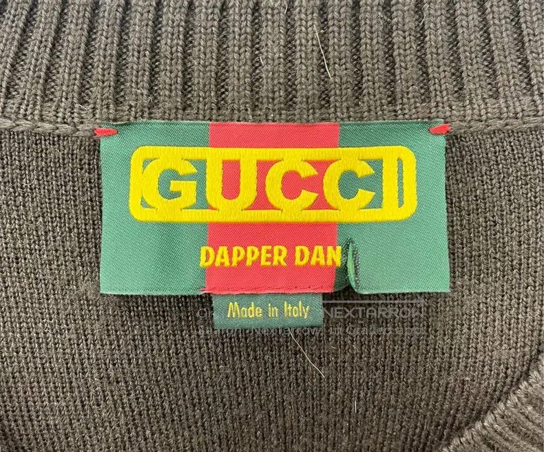 Gucci Gucci Brown colour-blocked ring full of logo knitted sweat Size US S / EU 44-46 / 1 - 3 Thumbnail
