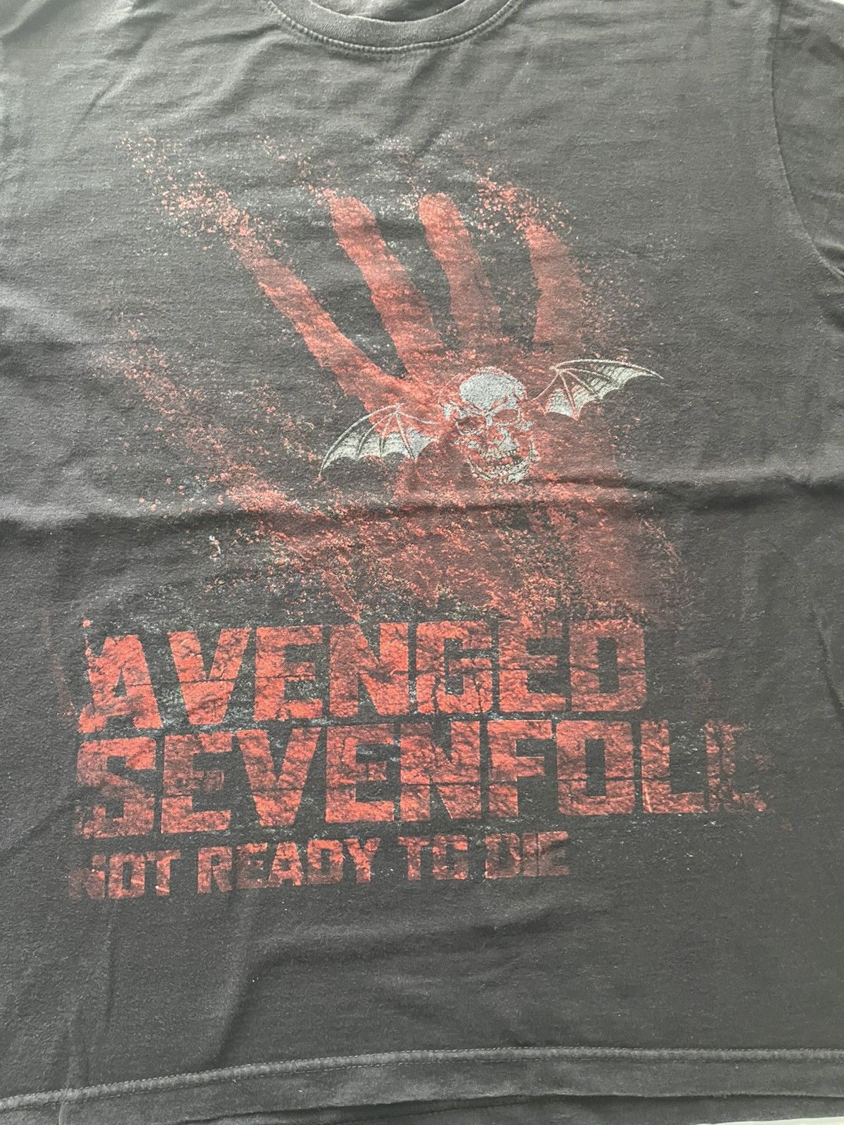 Band Tees VINTAGE AVENGED SEVENFOLD HOT READY TO DIE TEE VERY RARE Size US L / EU 52-54 / 3 - 2 Thumbnail