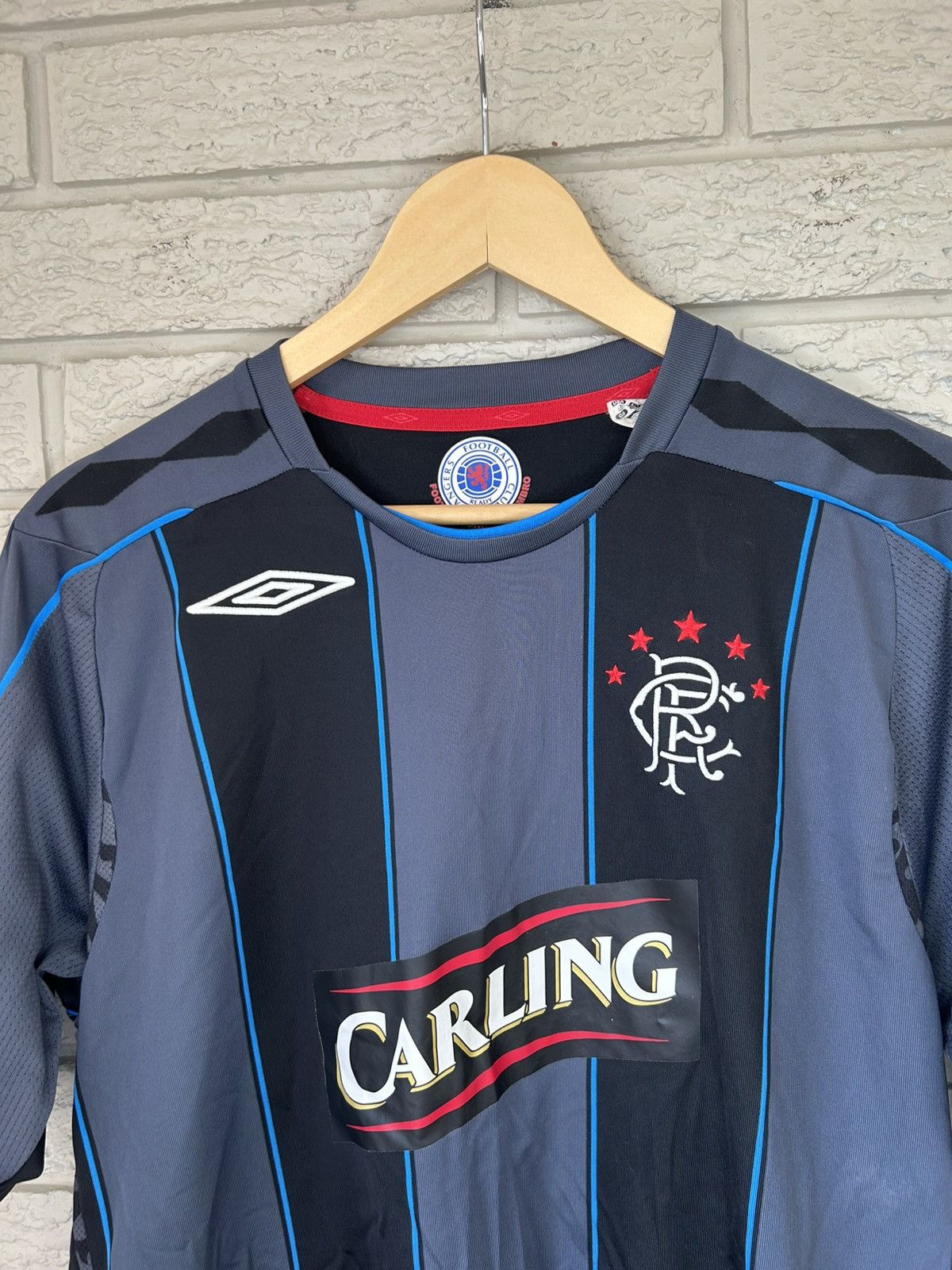 Umbro Vintage Umbro Glasgow Rangers Nacho Novo 2007 Jersey Size US L / EU 52-54 / 3 - 2 Thumbnail