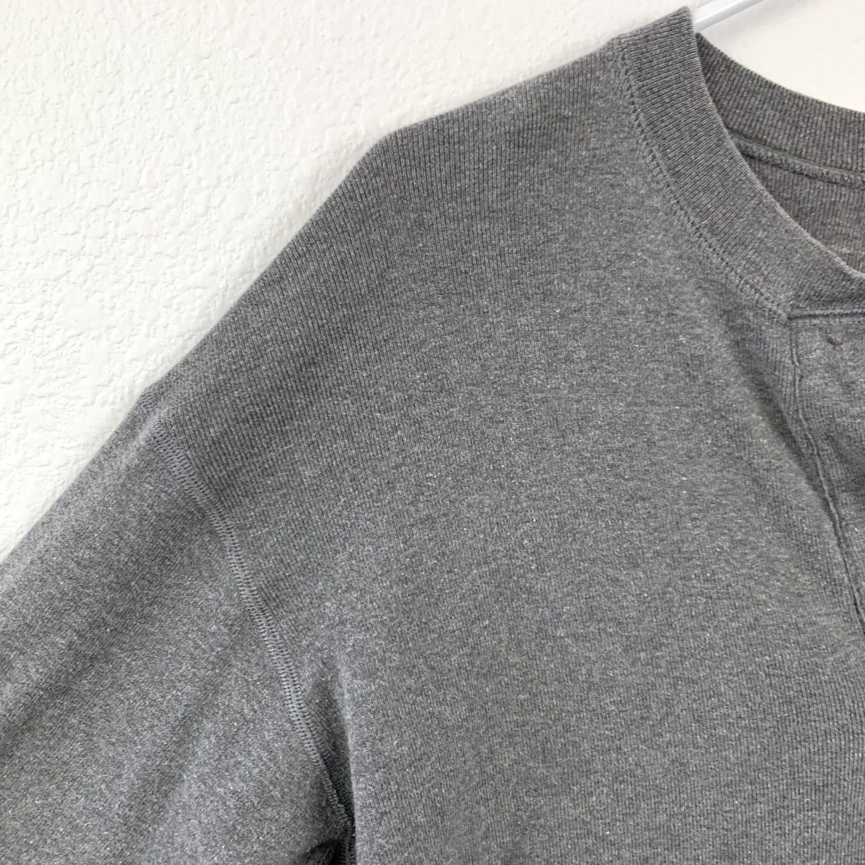 Polo Ralph Lauren VINTAGE Polo Ralph Lauren Shirt Men L Charcoal Gray Henley 3-Button T-Shirt Cotton Embroidered Logo Ribbed Cuffs Long Sleeve Size US L / EU 52-54 / 3 - 2 Thumbnail