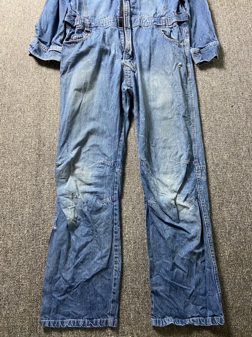 Japanese Brand Zack Styles Gold Denim Long Sleeve Overalls (186) Size US 38 / EU 54 - 8 Thumbnail